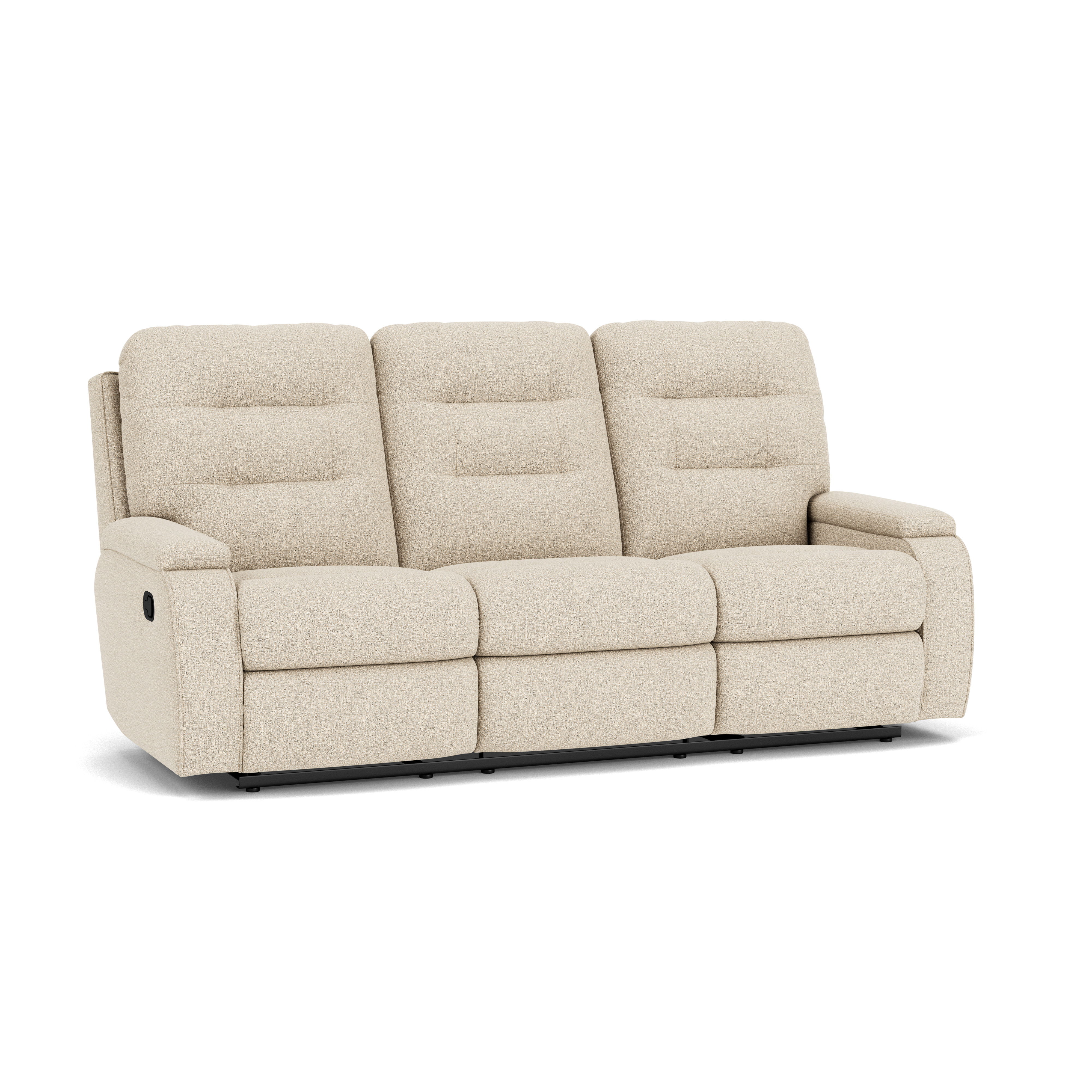 Kerrie - Transitional Fabric Reclining Sofa, gray, view 2