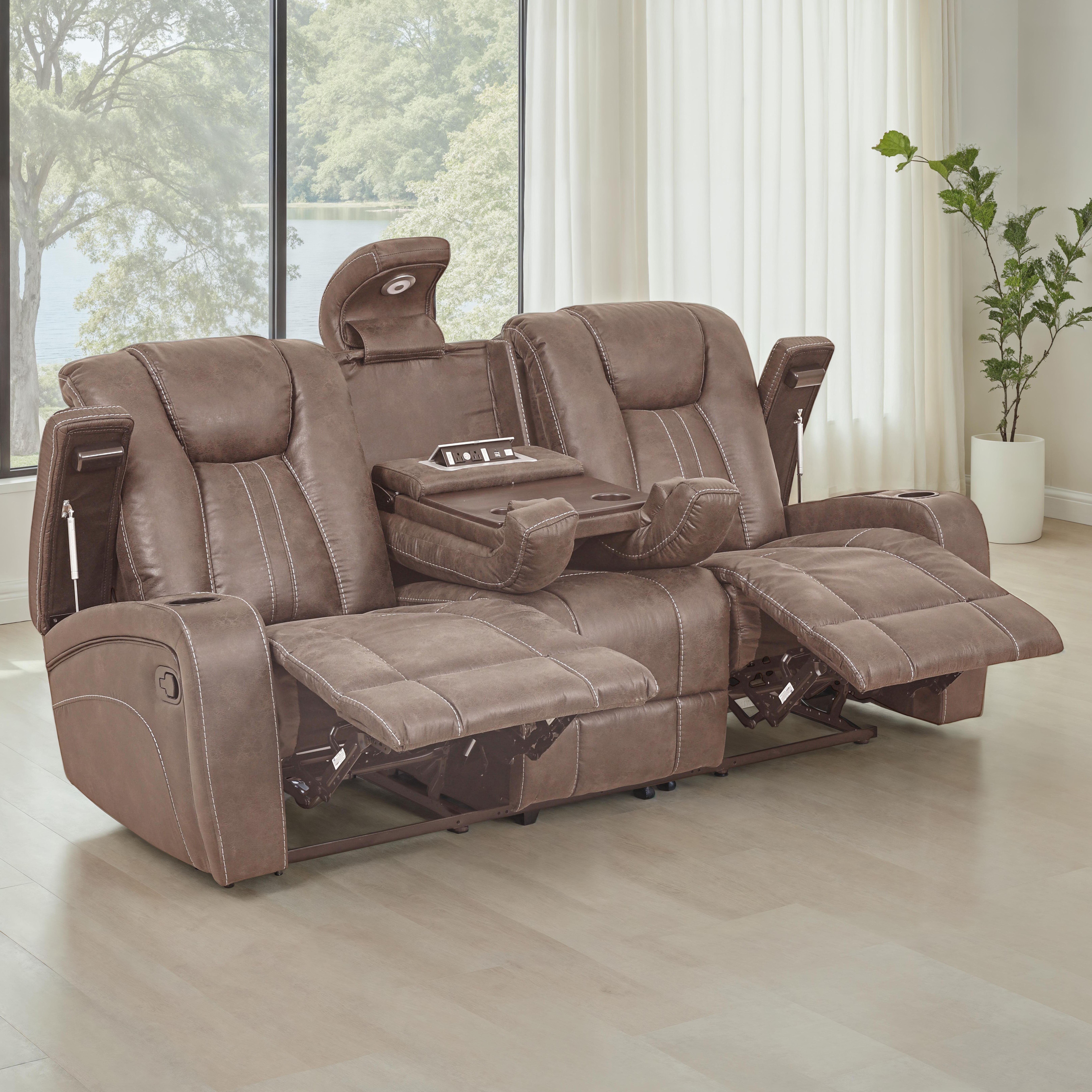 Marlow - Manual Recliner Sofa - Sand