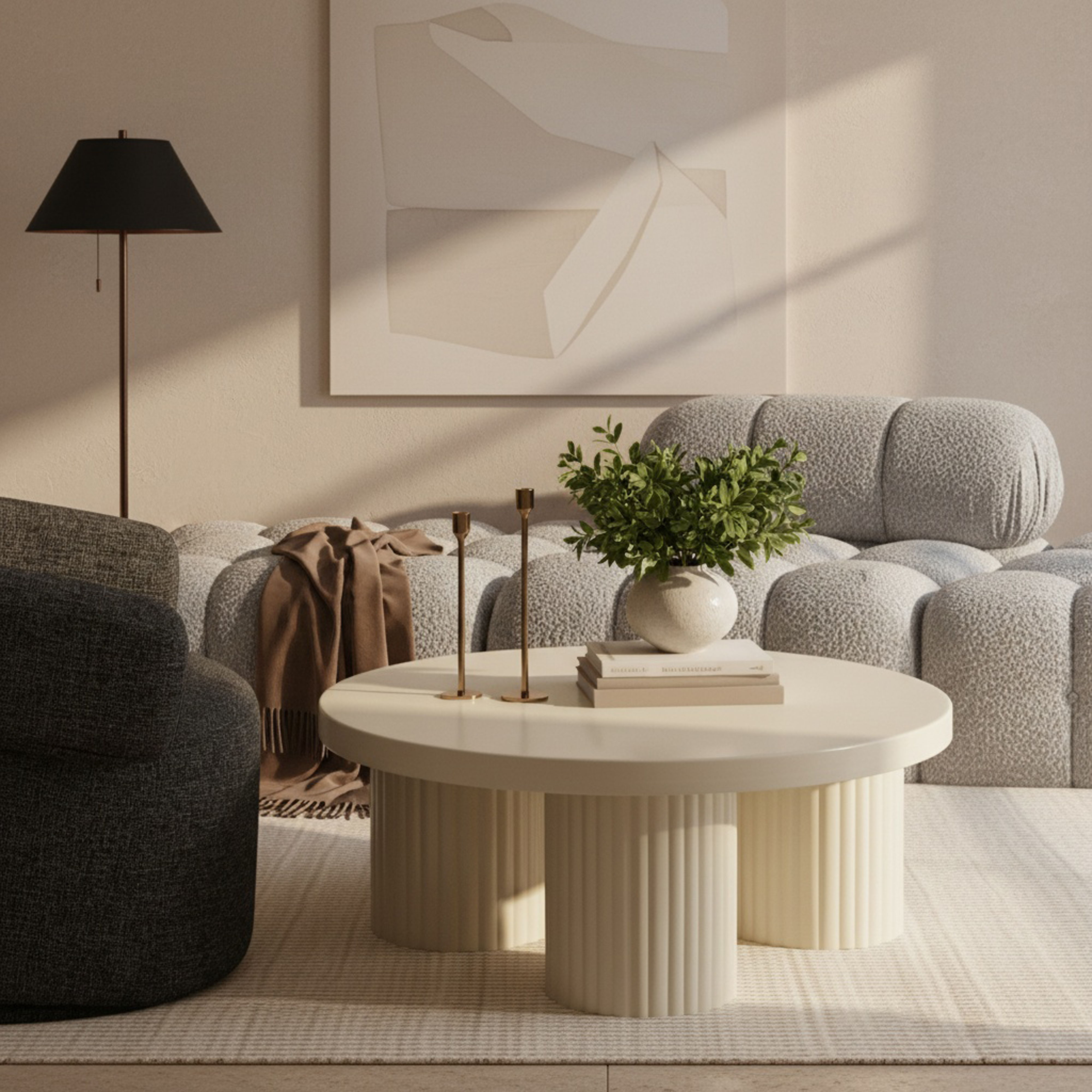 Rhodes - Coffee Table - Cream