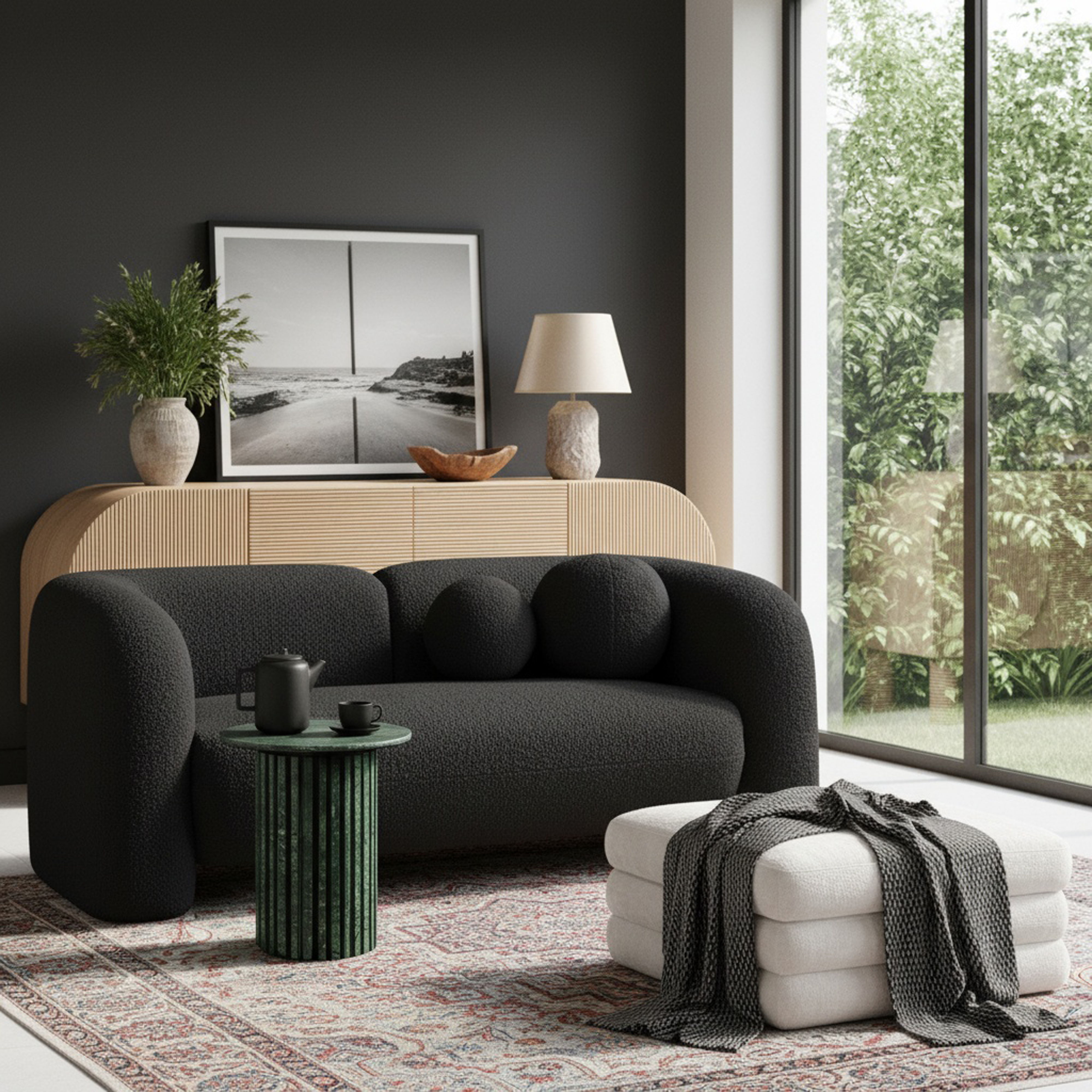 Emory - Loveseat - Black