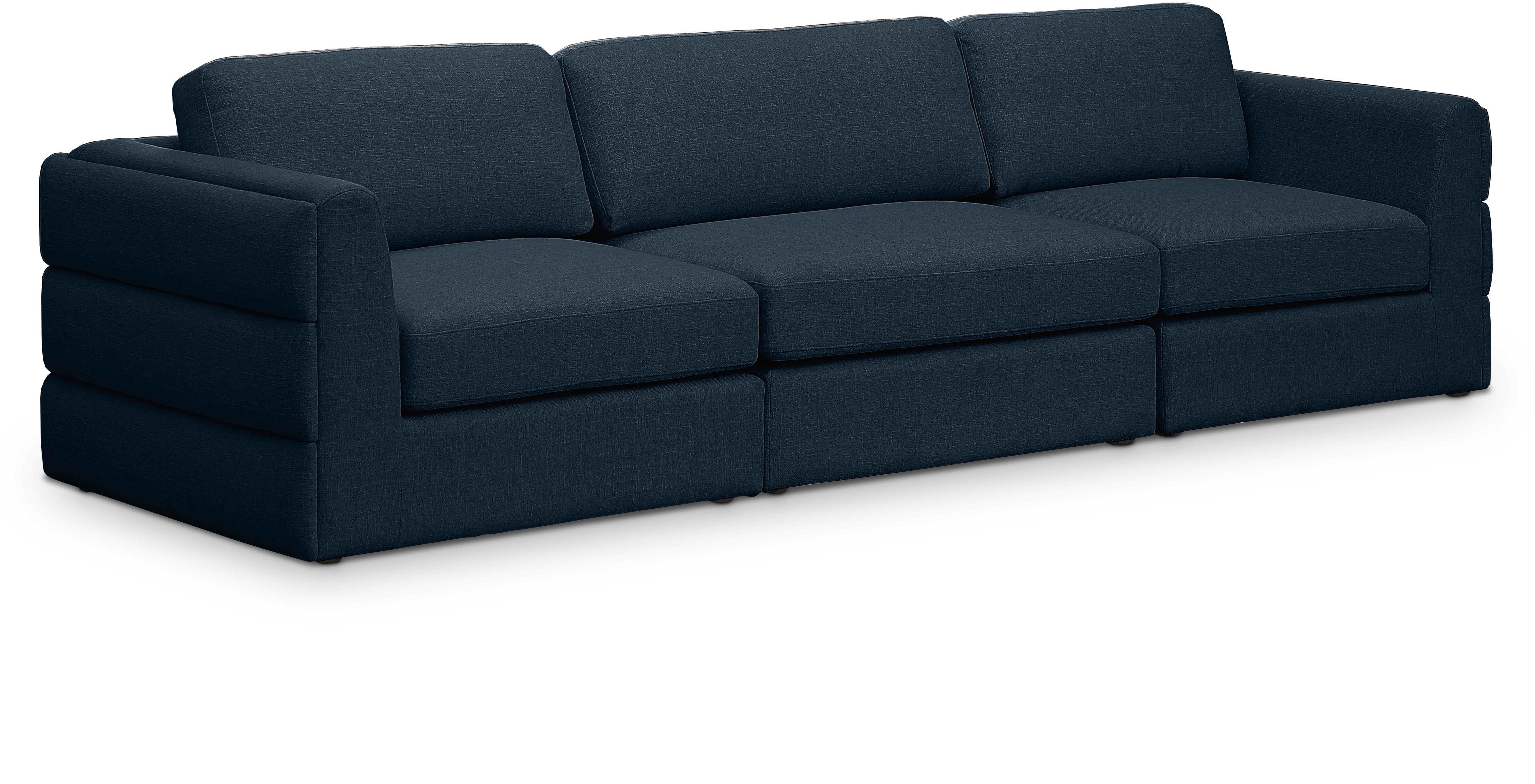 Beckham - Modular 3 Seat Sofa - Navy