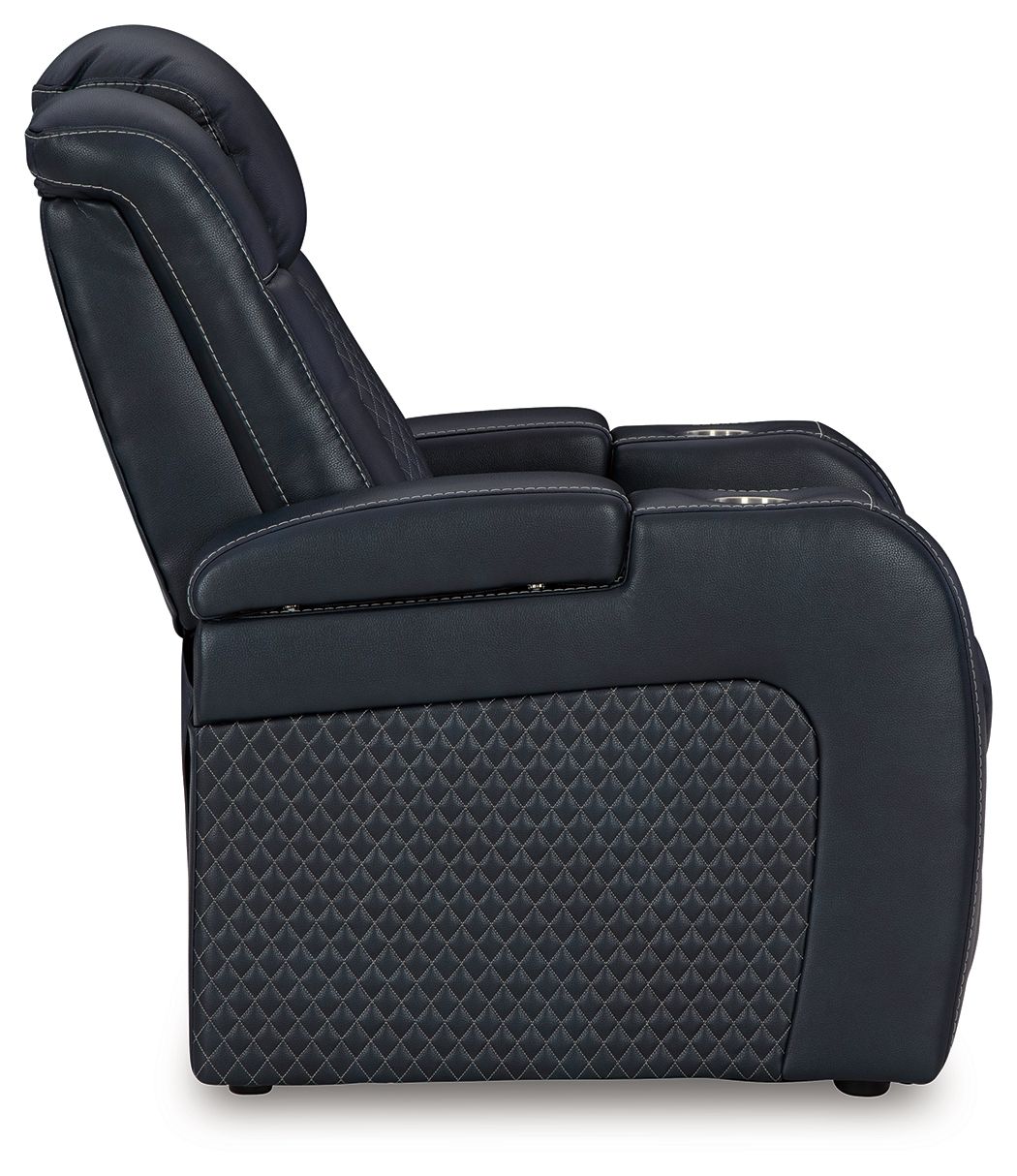 Ashley Furniture Fyne-Dyme - Power Recliner/Adj Headrest - Sapphire - Image 5