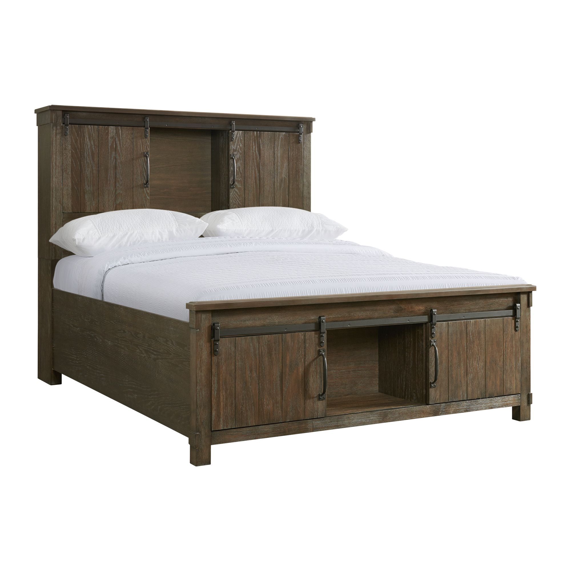 Scott Queen Storage Headboard Walnut New Lots Furniture Online Store