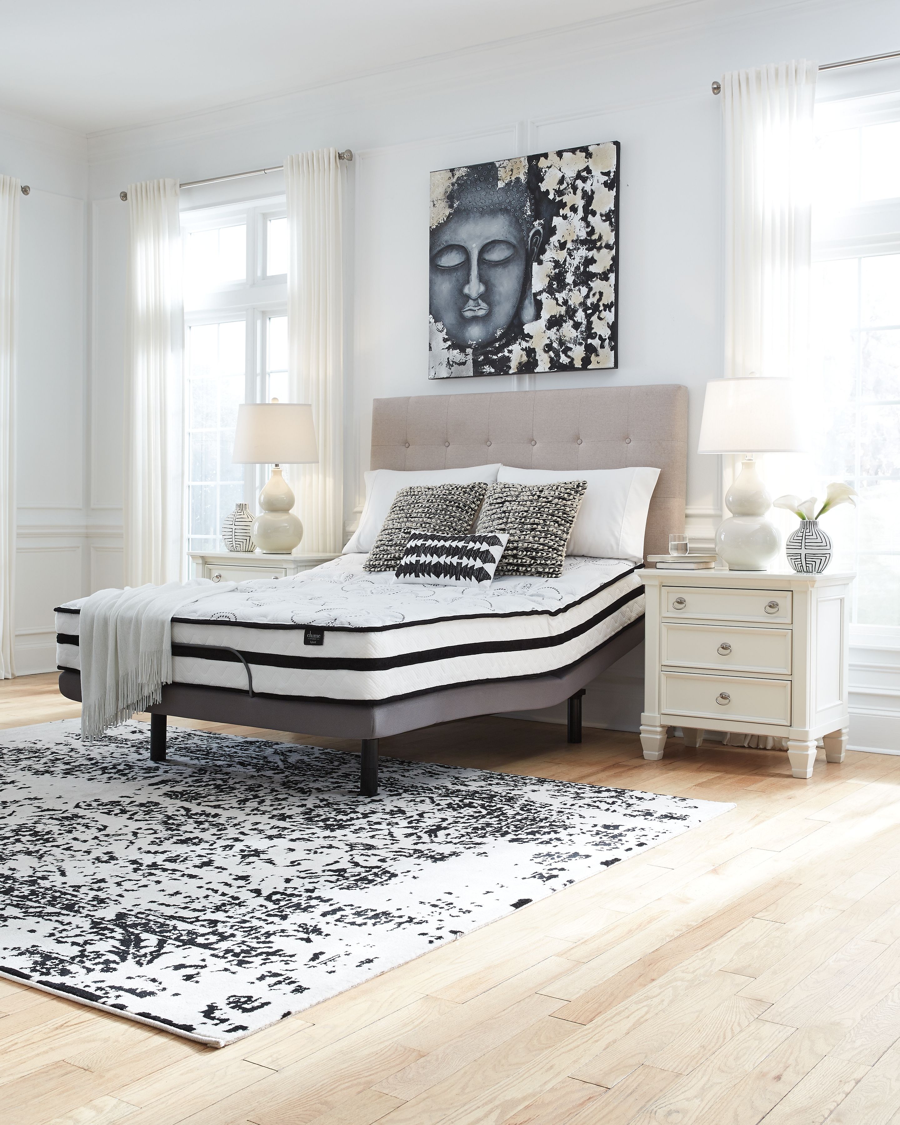 Ashley Furniture Chime 10 Inch Hybrid - 10" King Mattress - White - Image 9