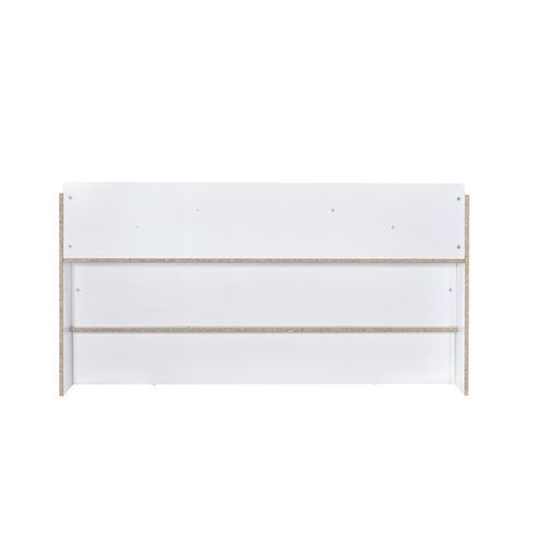 Perse - Queen Bed With Storage - White, white, view 3