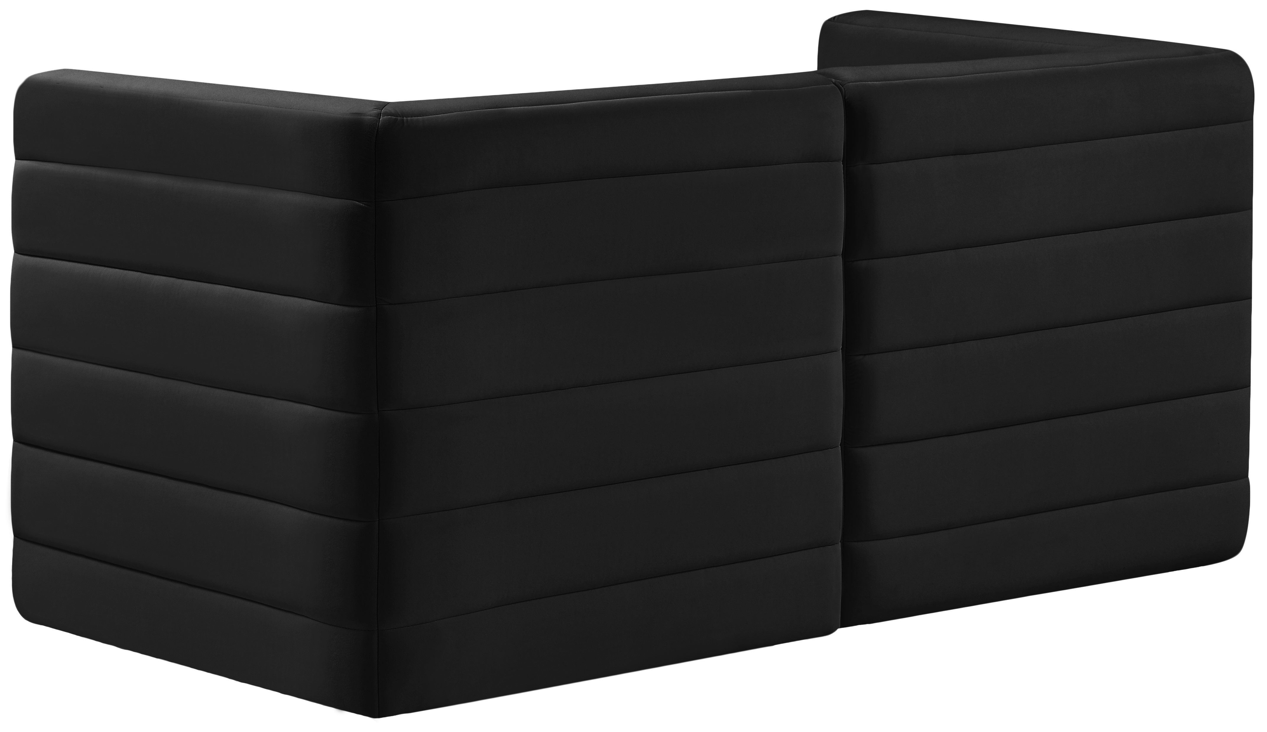 Quincy - 2 Piece Modular Sofa - Black