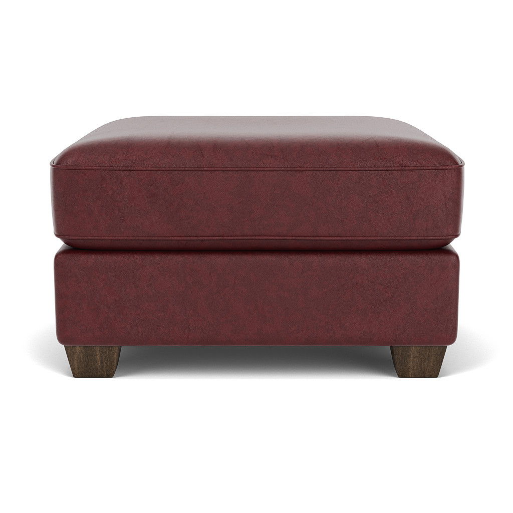 Thornton - Leather Ottoman, dark brown, view 4
