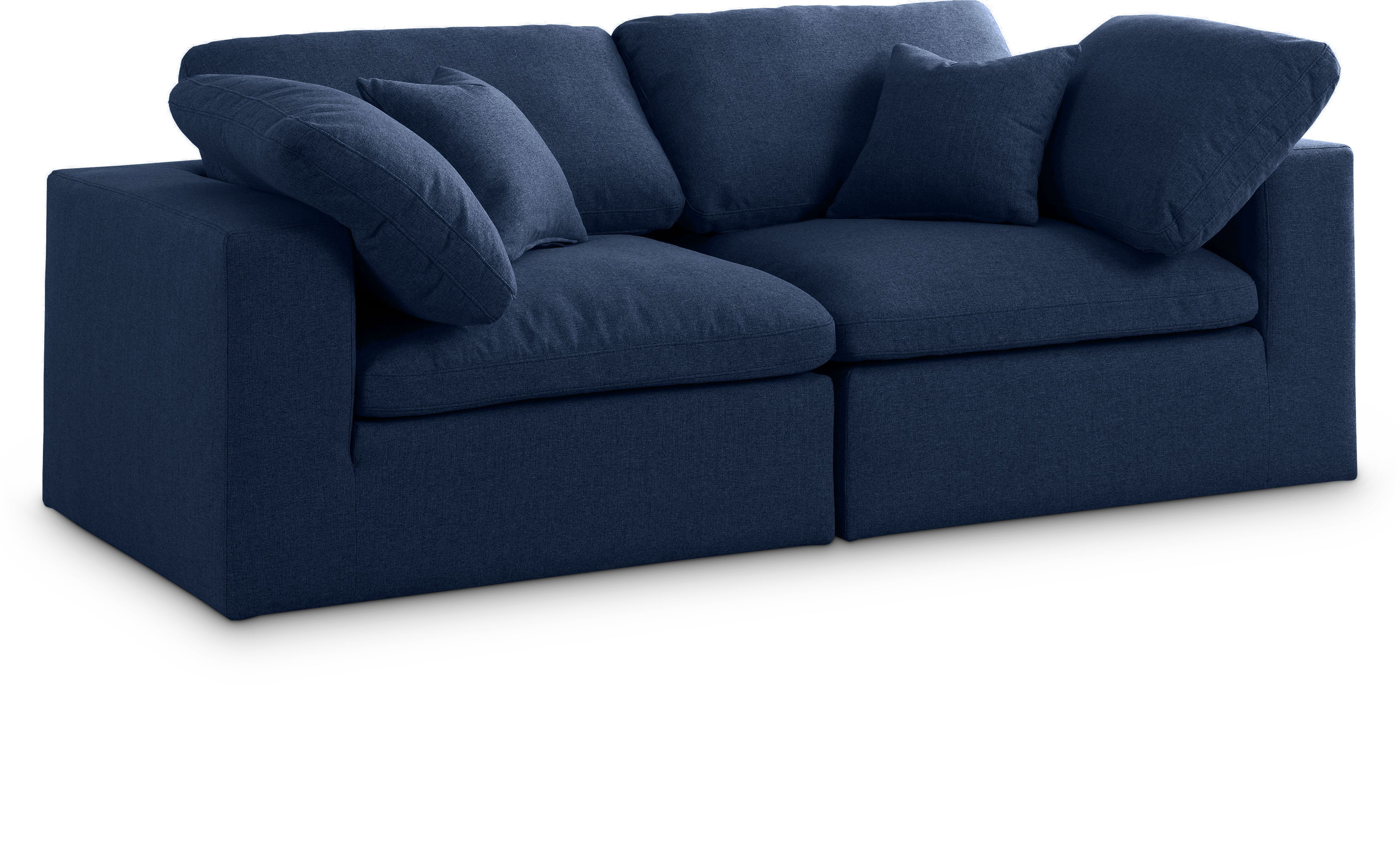 Serene - 2 Seat Modular Sofa - Navy