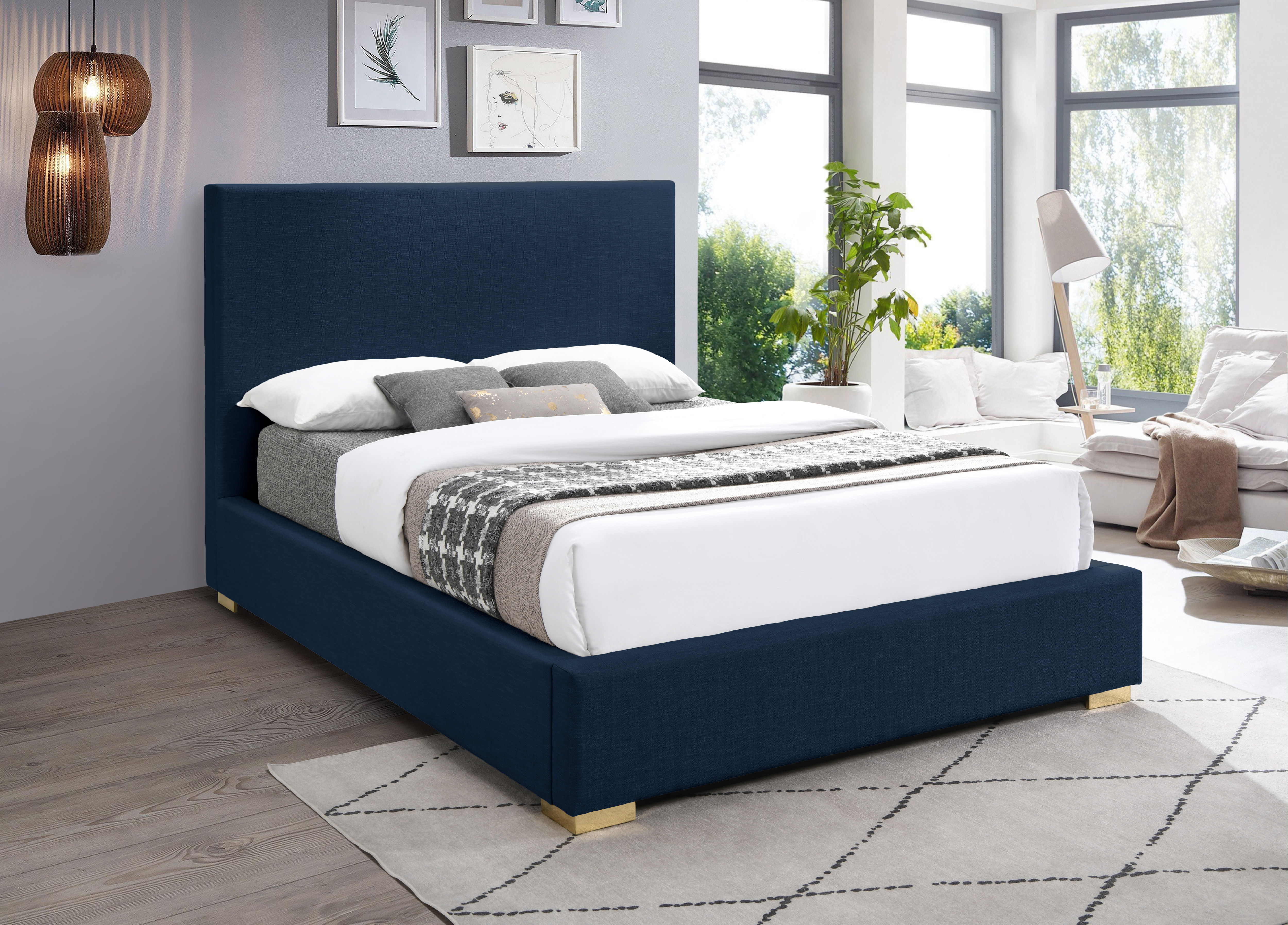 Crosby - King Bed - Navy