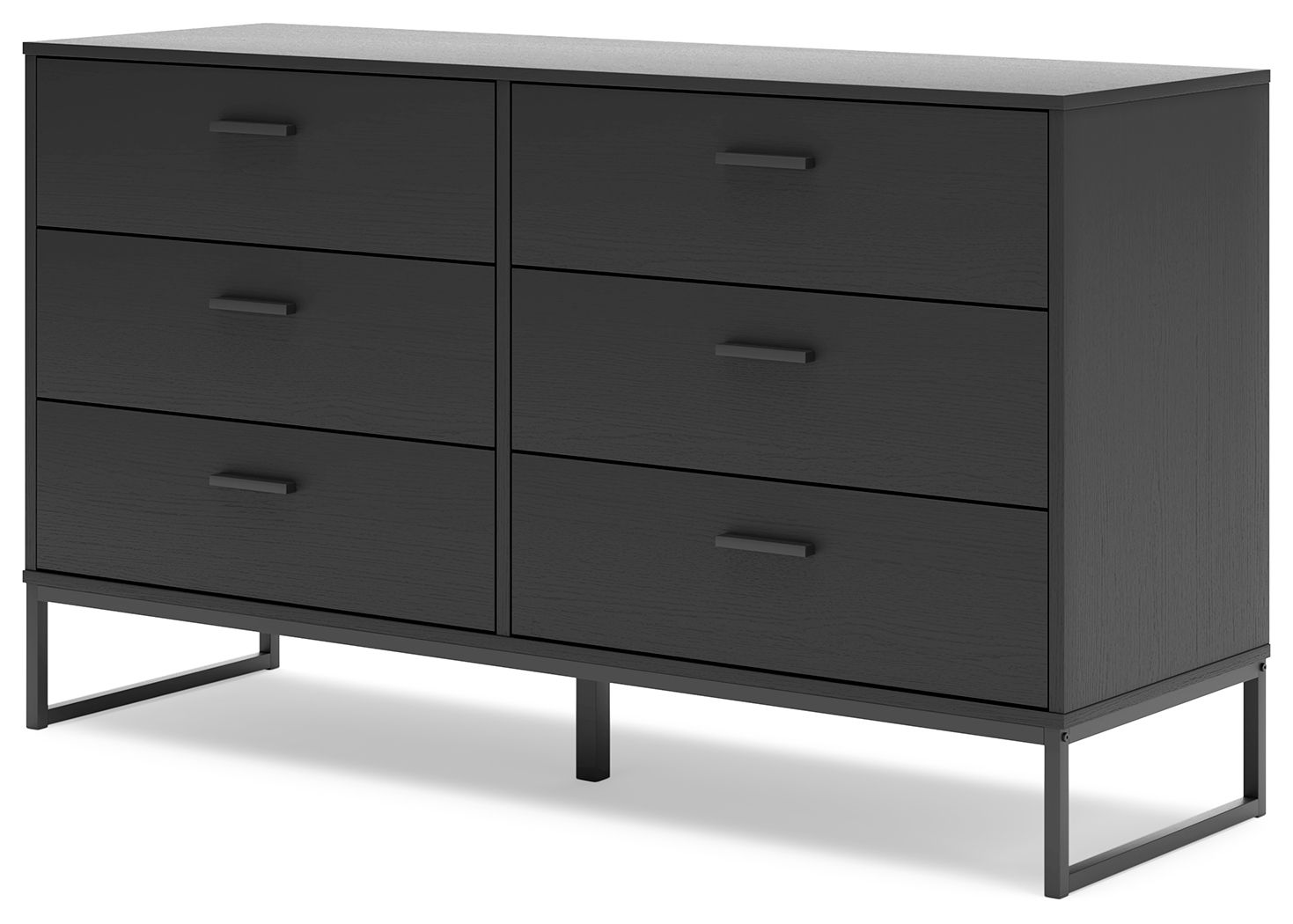 Socalle - Six Drawer Dresser - Black