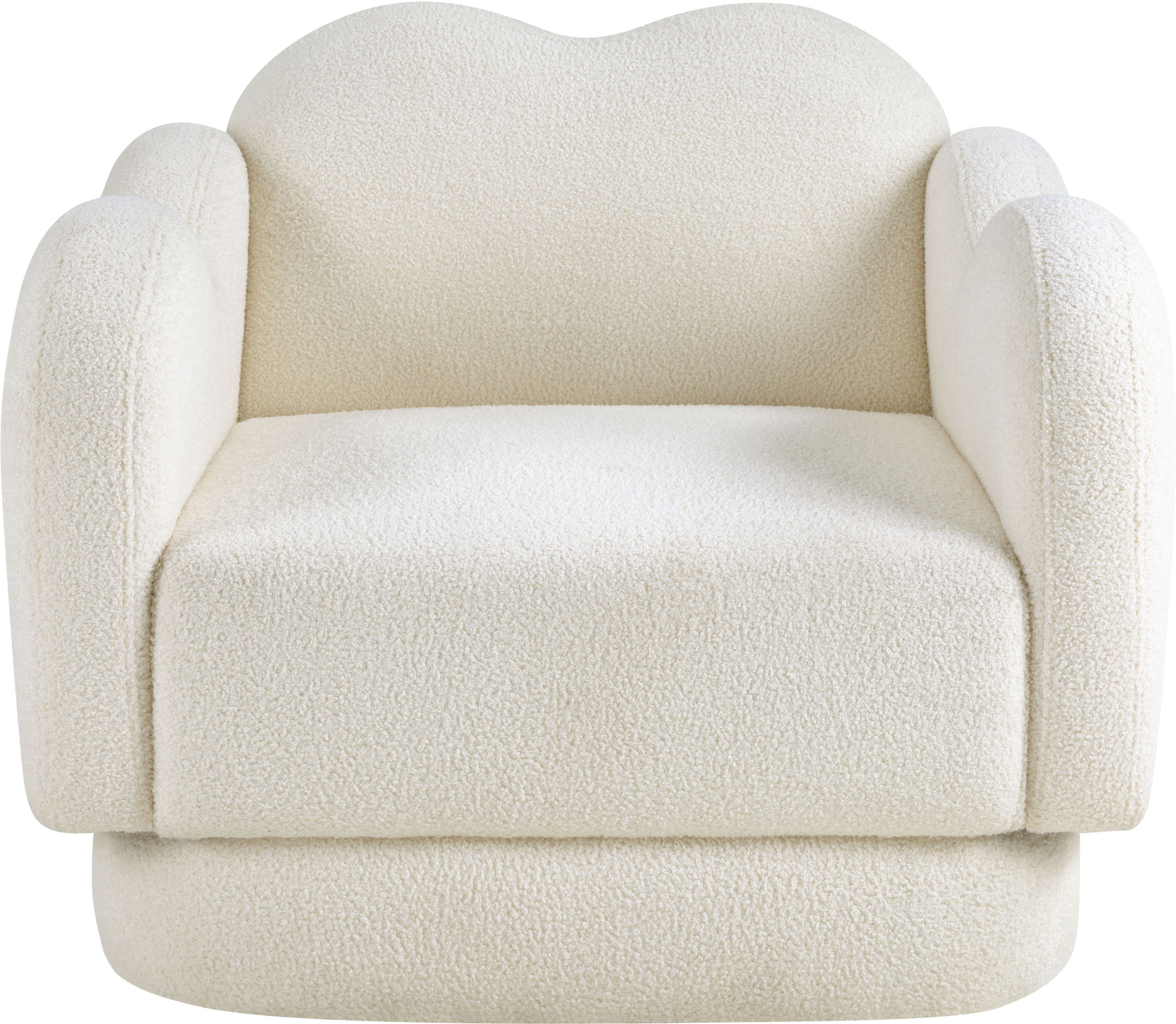 Bloom - Teddy Fabric Chair - Cream