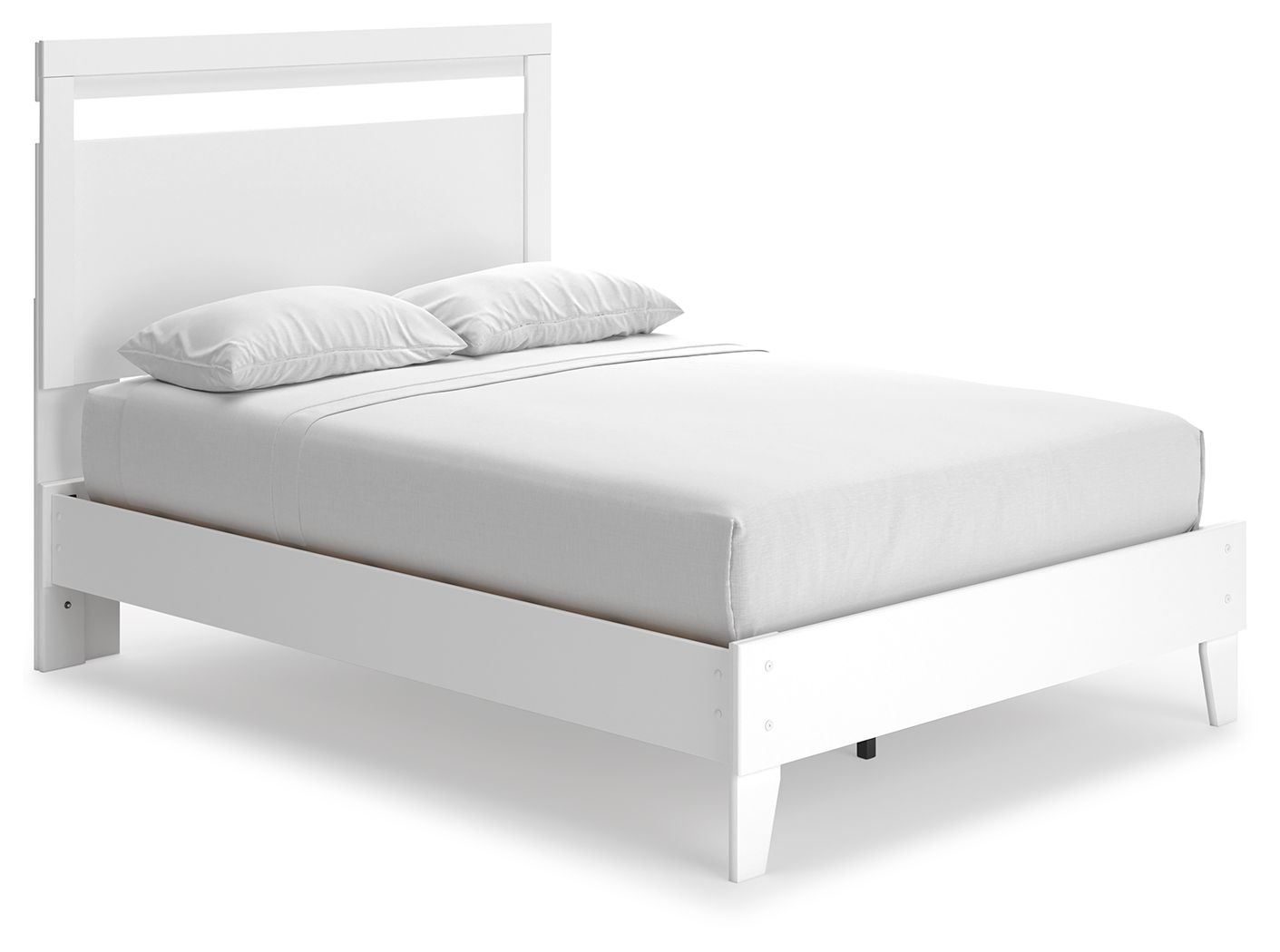 Flannia White Full Panel Platform Bed New Lots Furniture Online Store