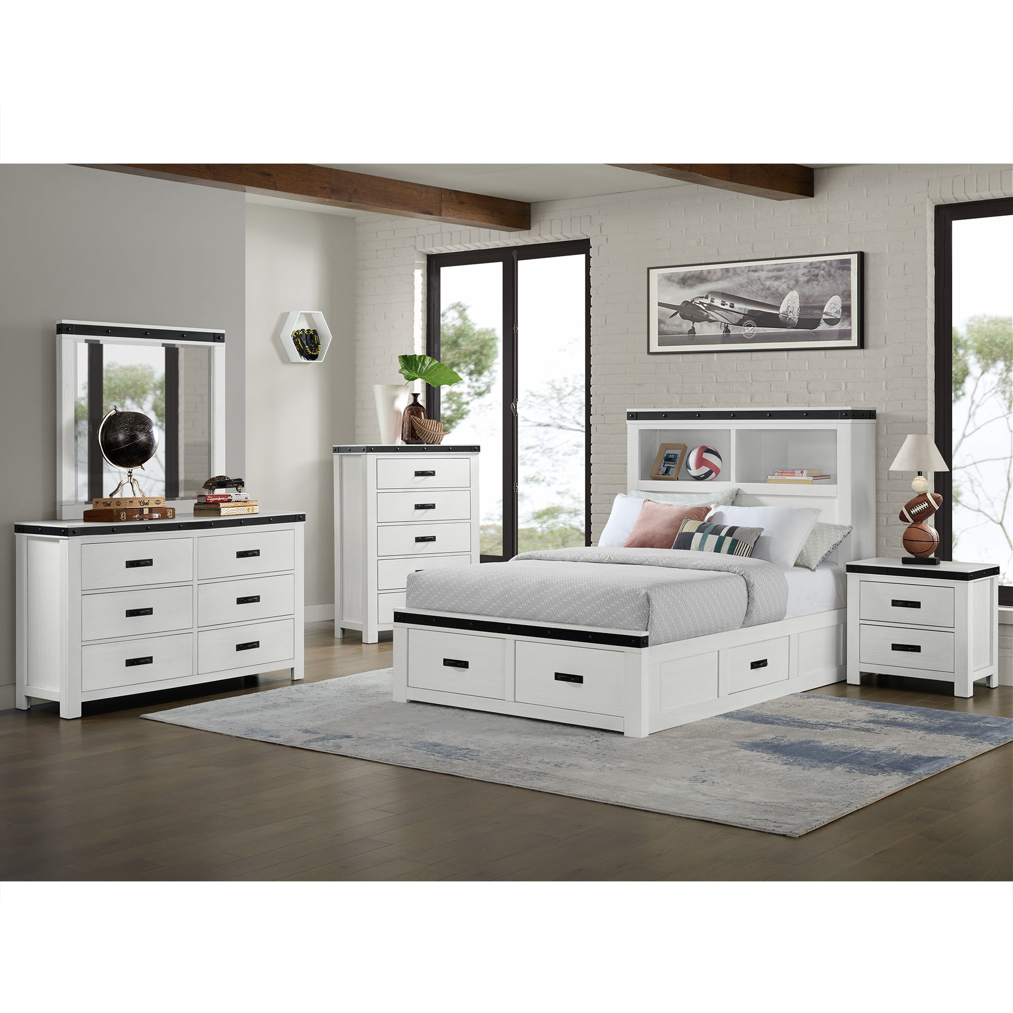 Wade - Youth 6-Drawer Dresser - White