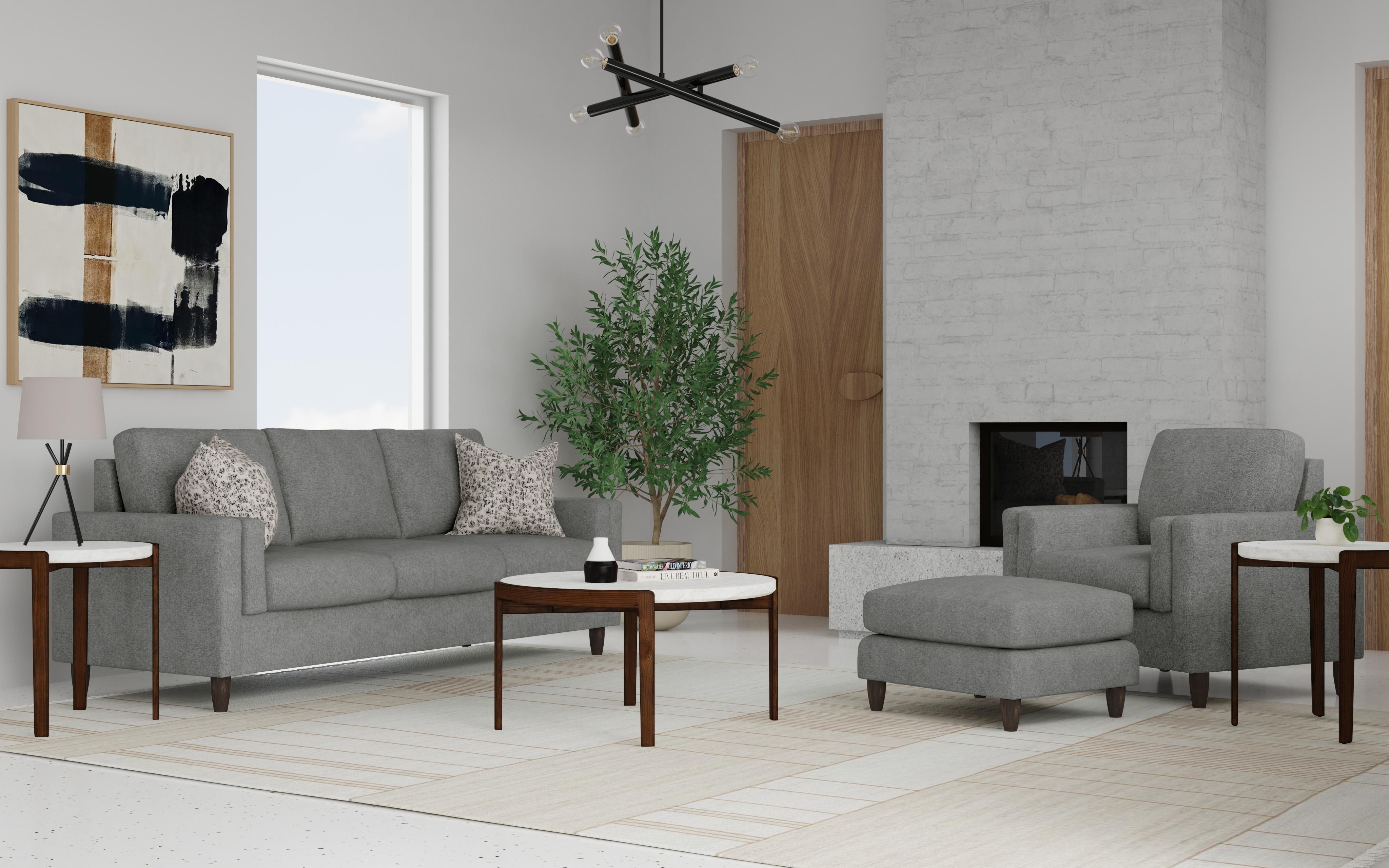 Thomas - Fabric Sofa, gray