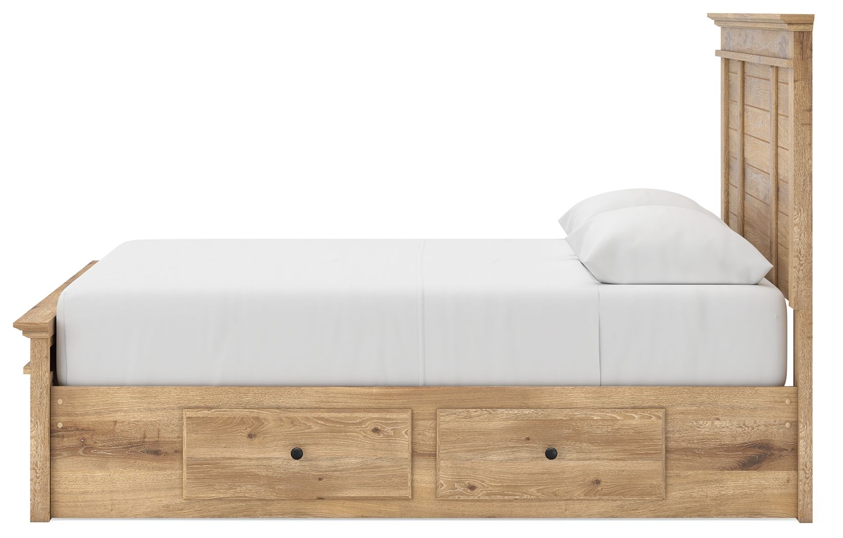 Ashley Furniture Makidern - Queen Panel Storage Bed With 2 Under Bed Storage Units - Tan - Image 9