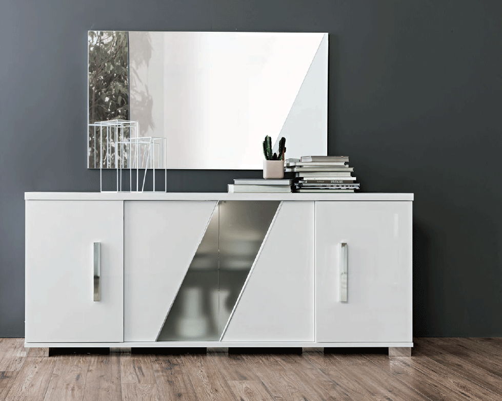 Lisa - 4 Door Buffet - White