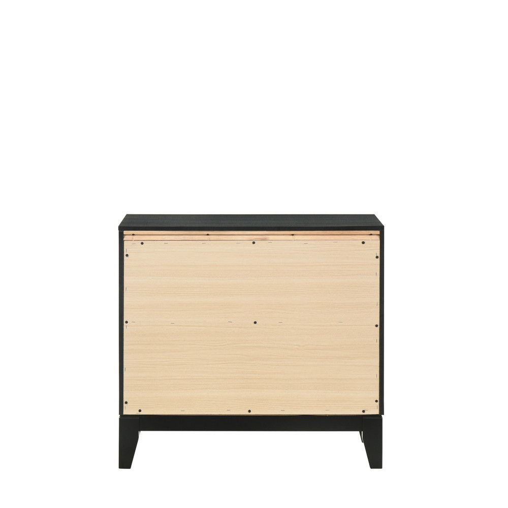Haiden - Nightstand - Weathered Black, black, view 3