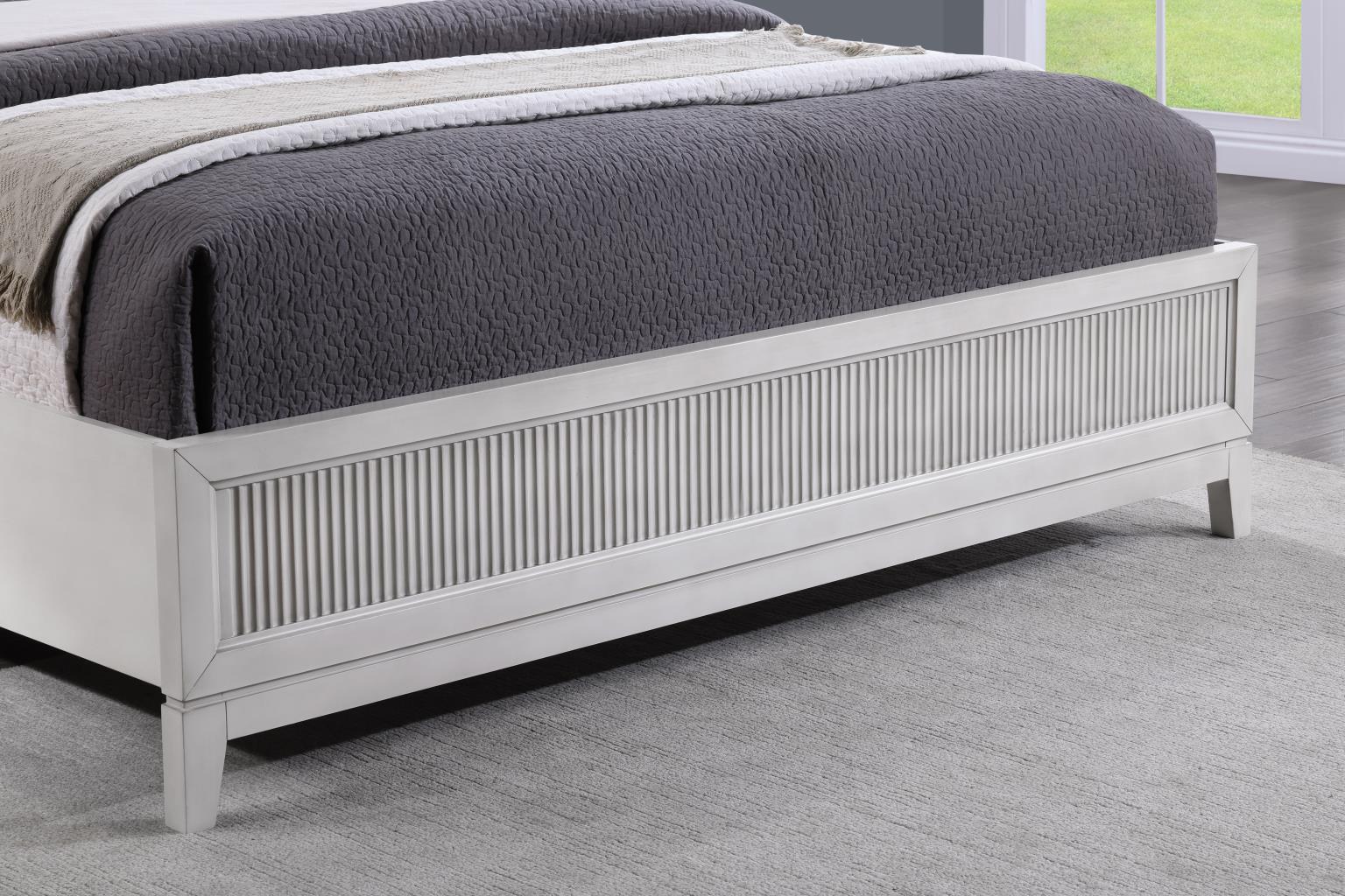 B252 - LED King Bed - Beige