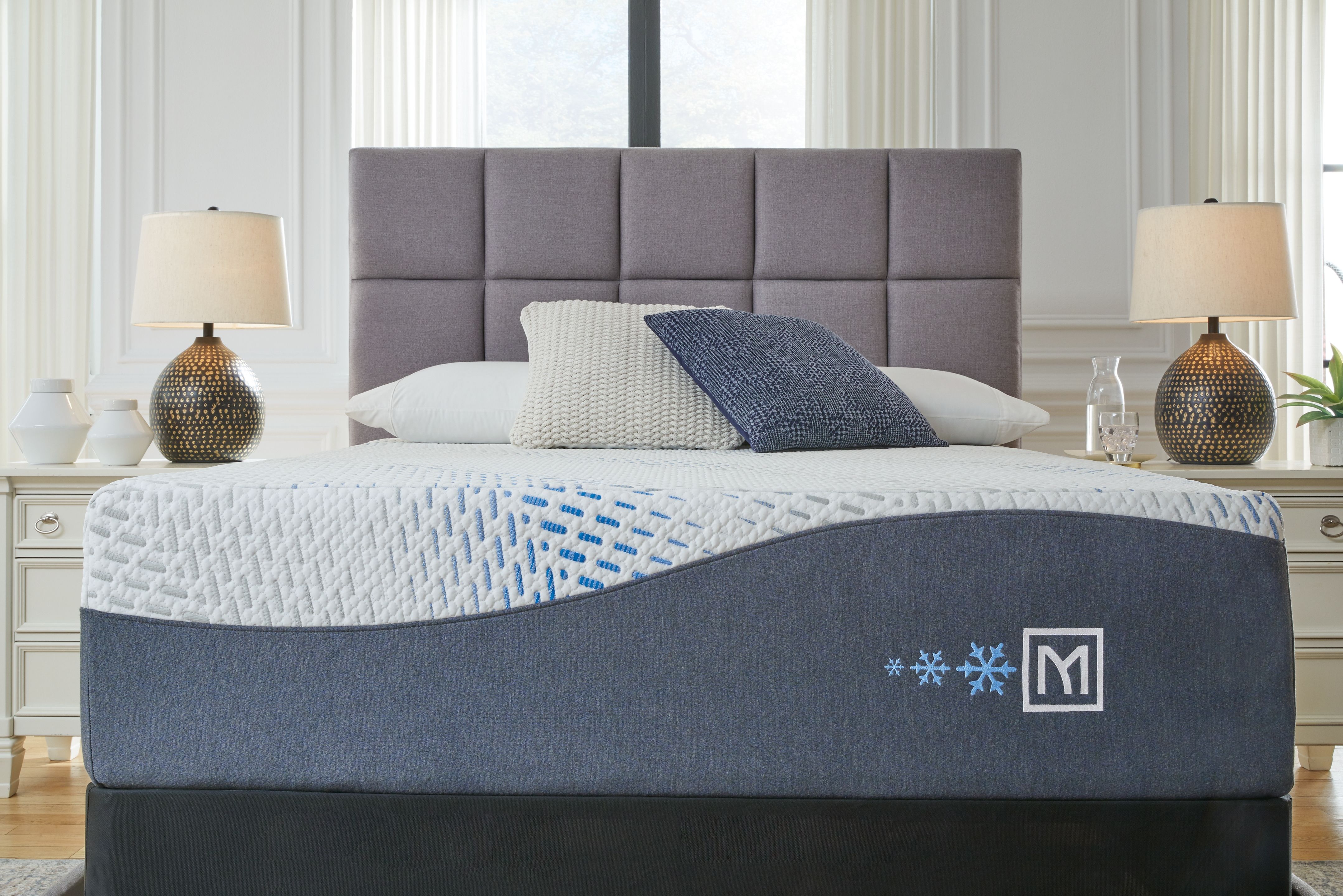Ashley Furniture Millennium Luxury Gel Memory Foam - Luxury Gel King Mattress - White - Image 3