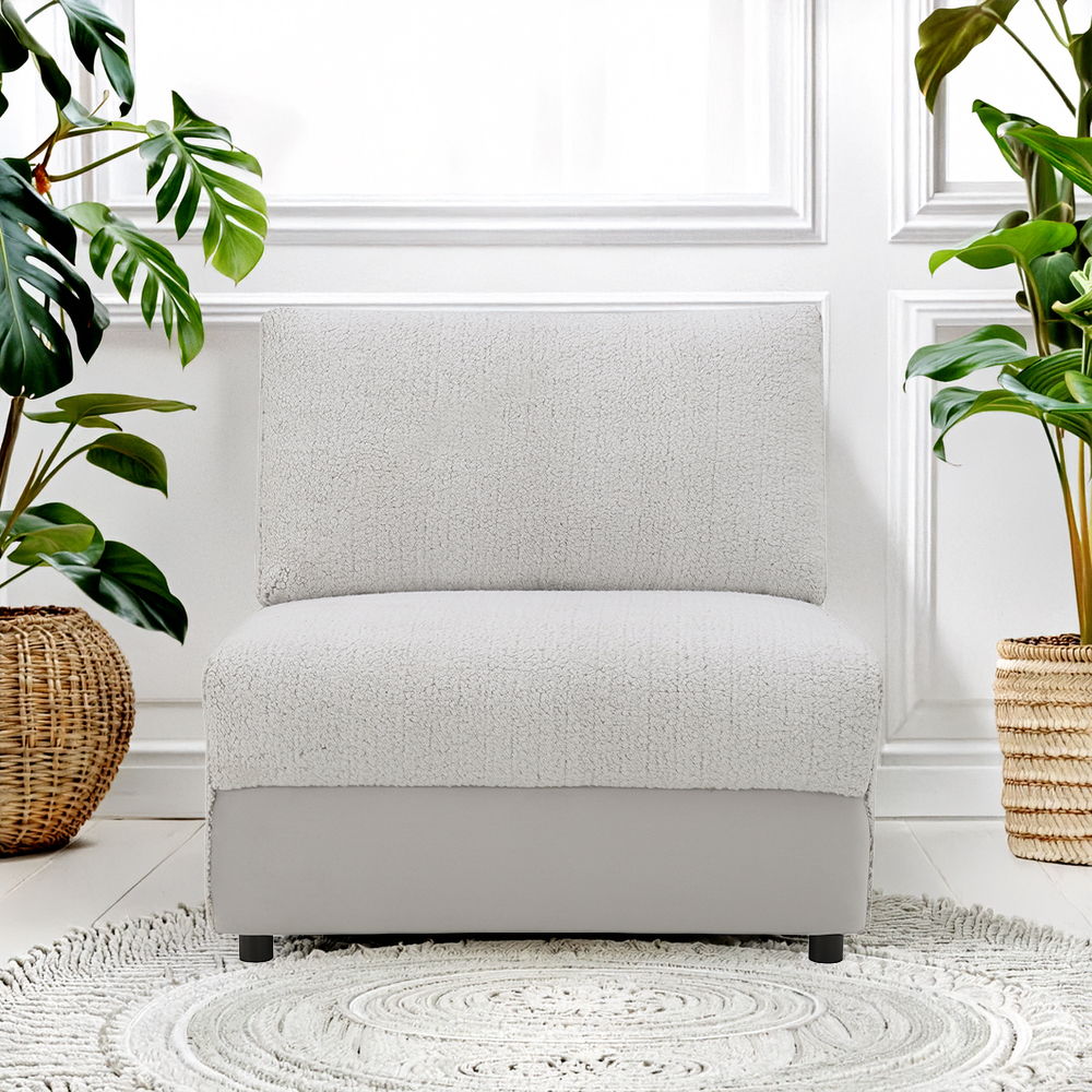 Tarrance - Modular Armless Chair - Gray, light gray