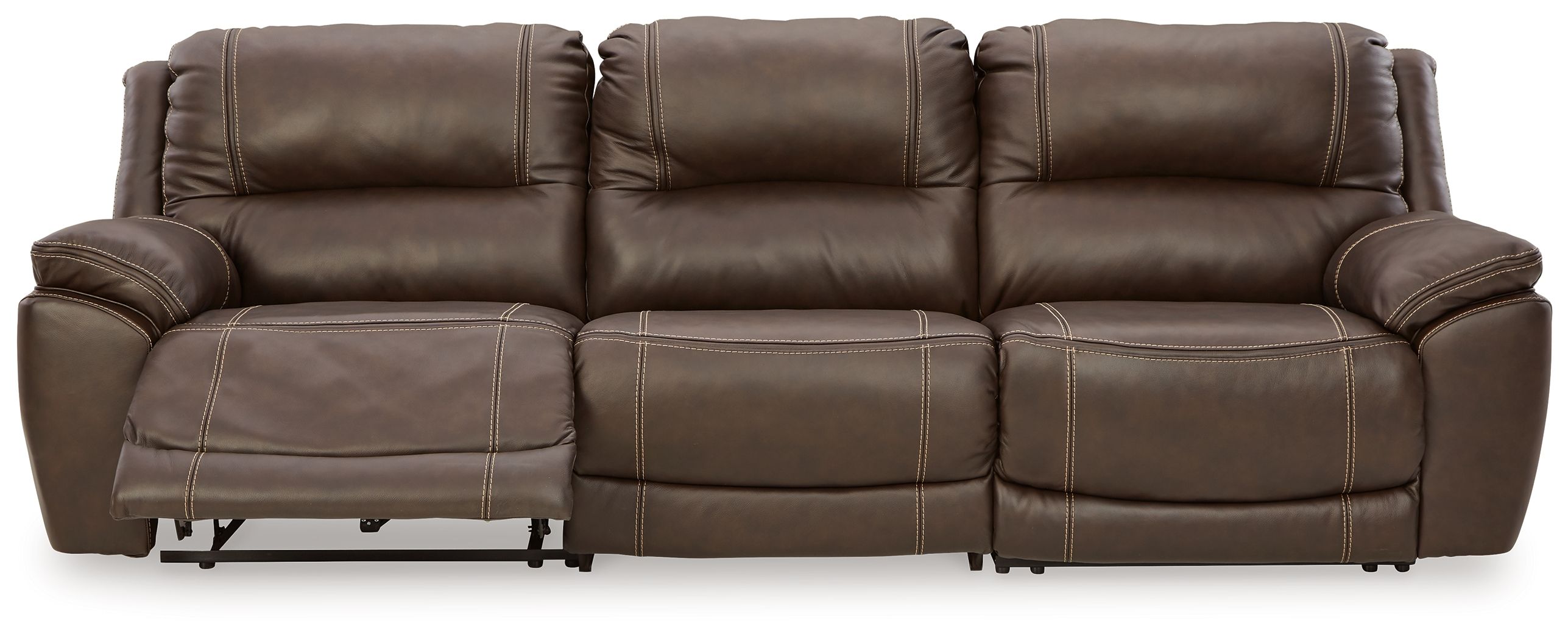 Ashley Furniture Dunleith - 3-Piece Power Reclining Sofa - Chocolate - Image 7