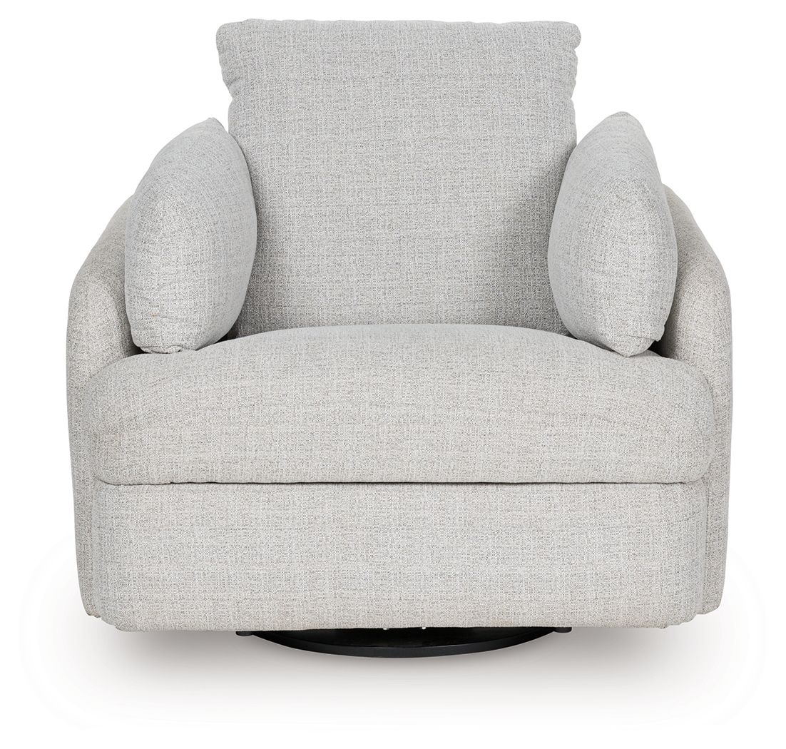 Ashley Furniture Alainmont Next-Gen Nuvella - Swivel Power Recliner - Stone - Image 6