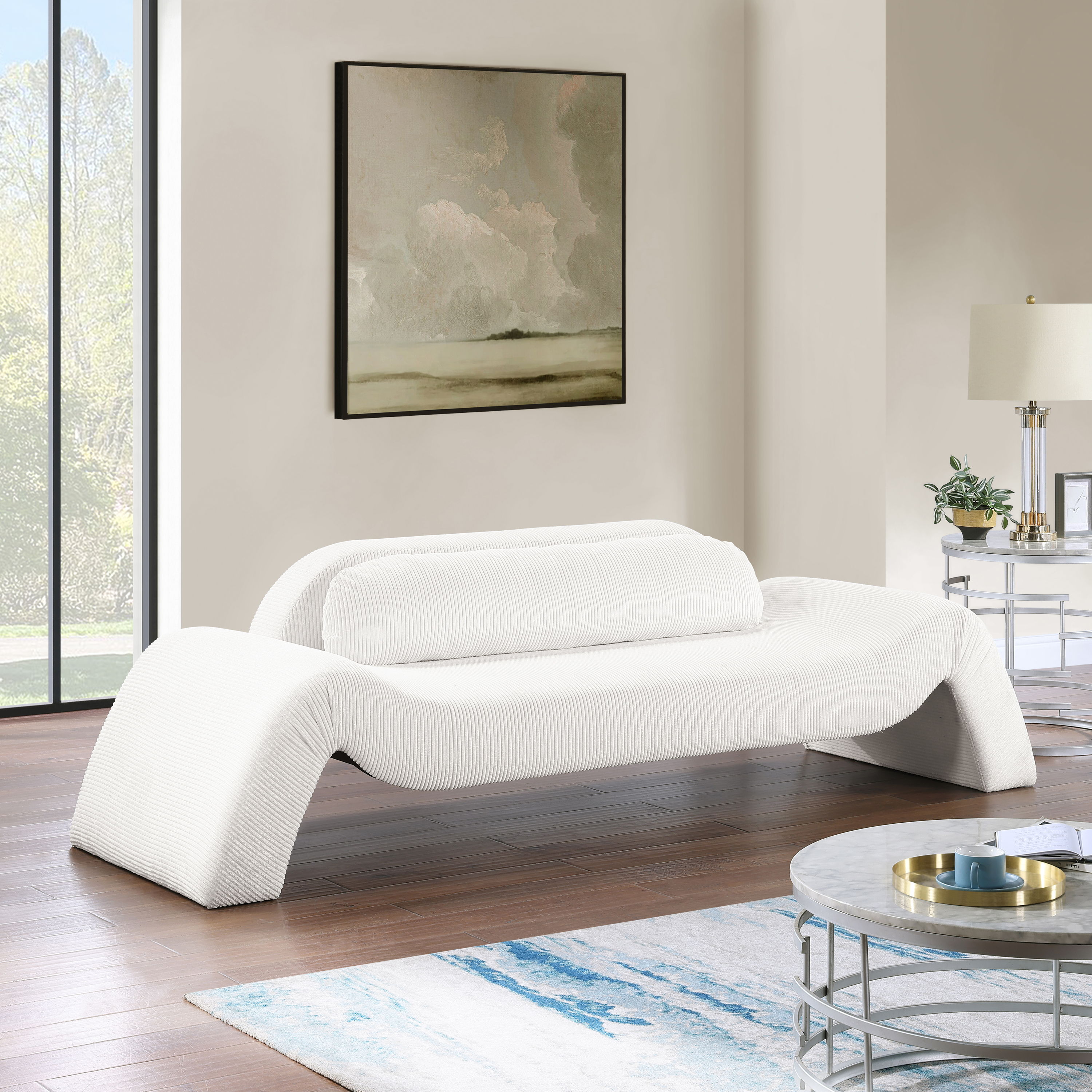 Austin - Corduroy Sofa - Cream