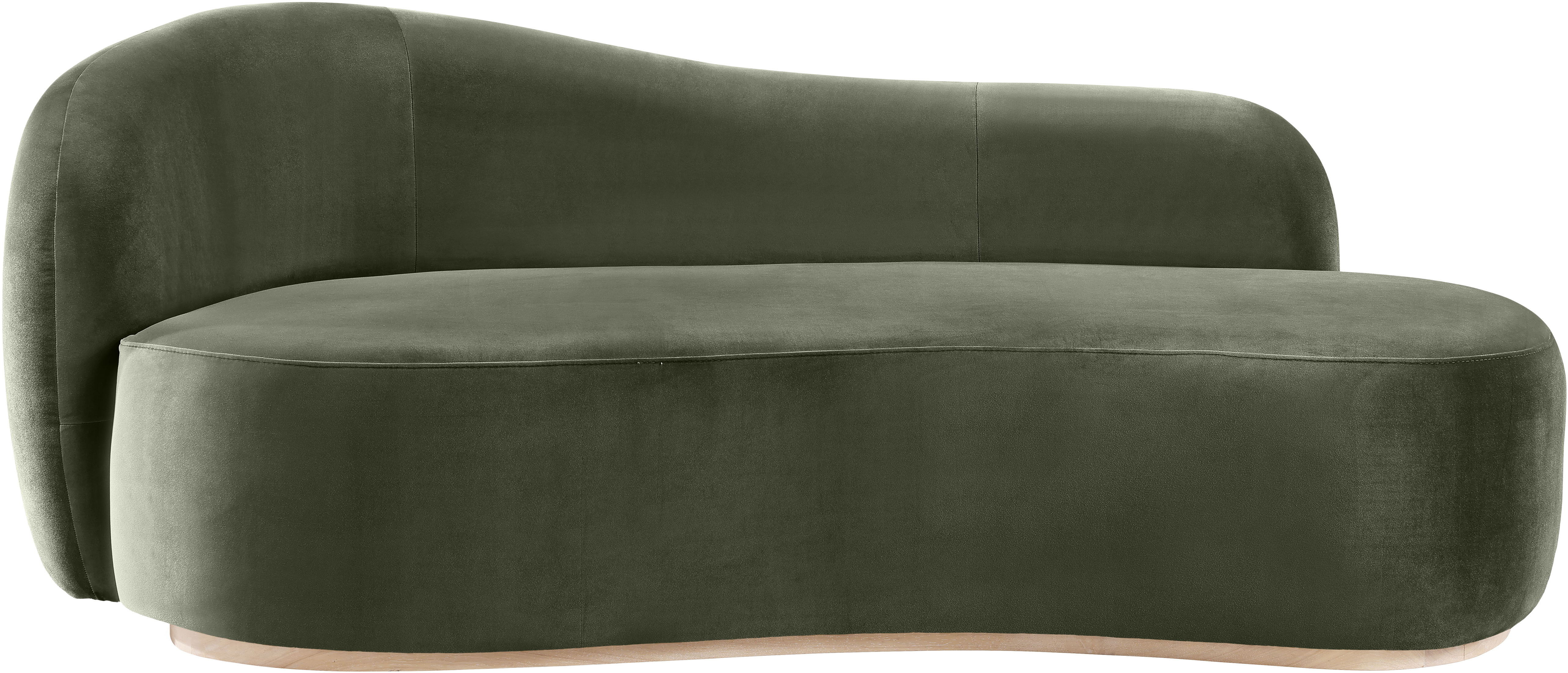 Gustavo - Velvet Upholstered Chaise - Green