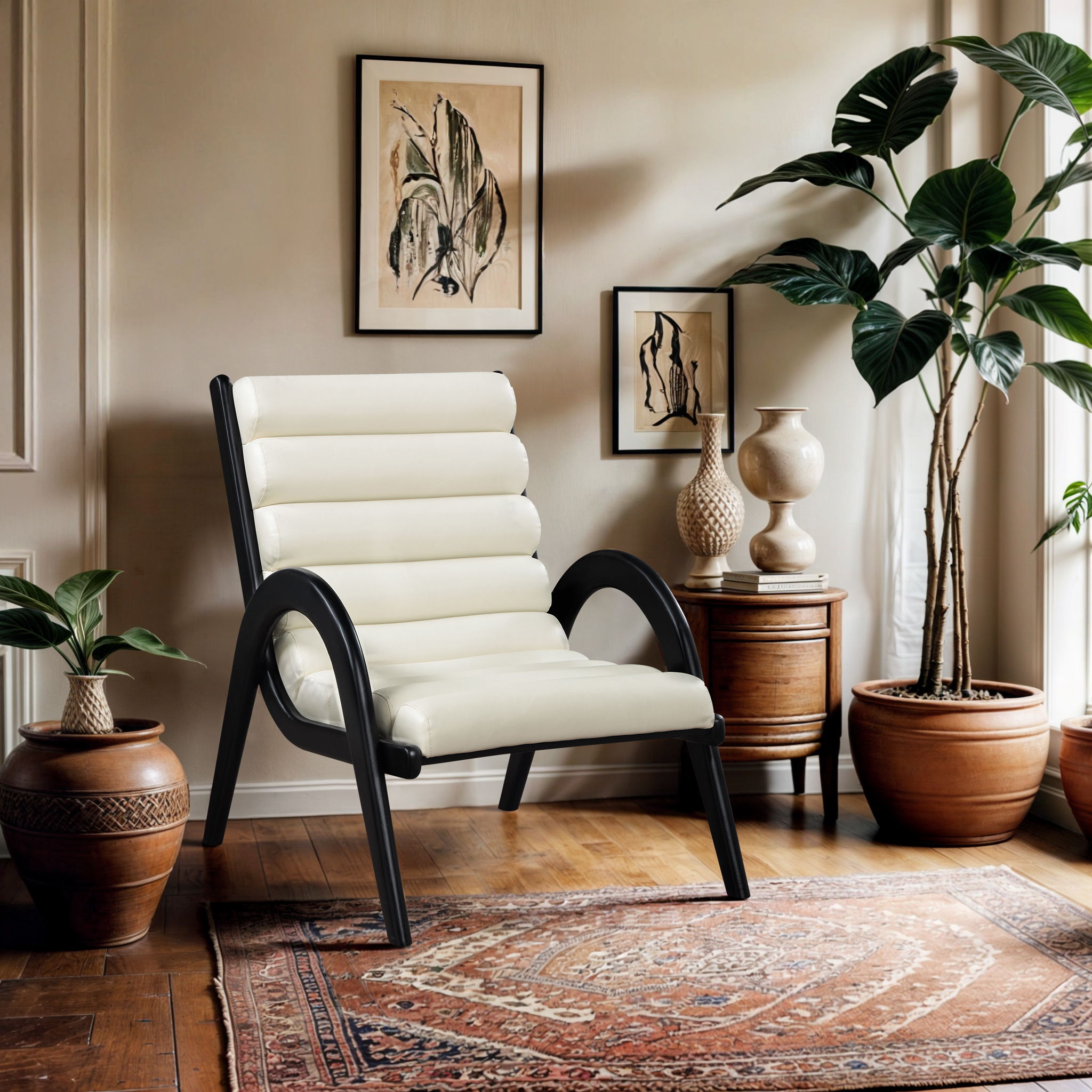 Randal - Accent Chair - Cream