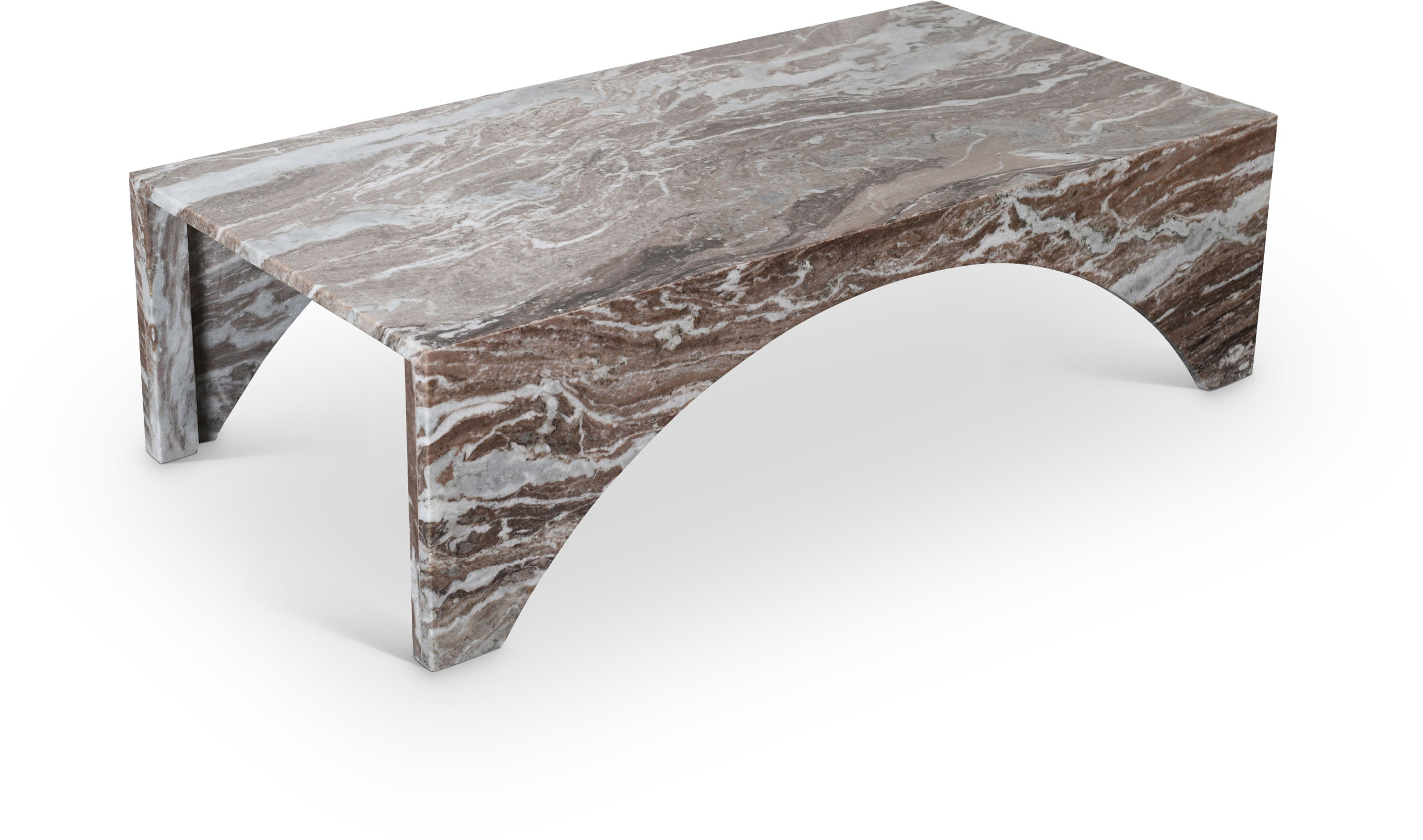 Palermo - Marble Coffee Table - Brown