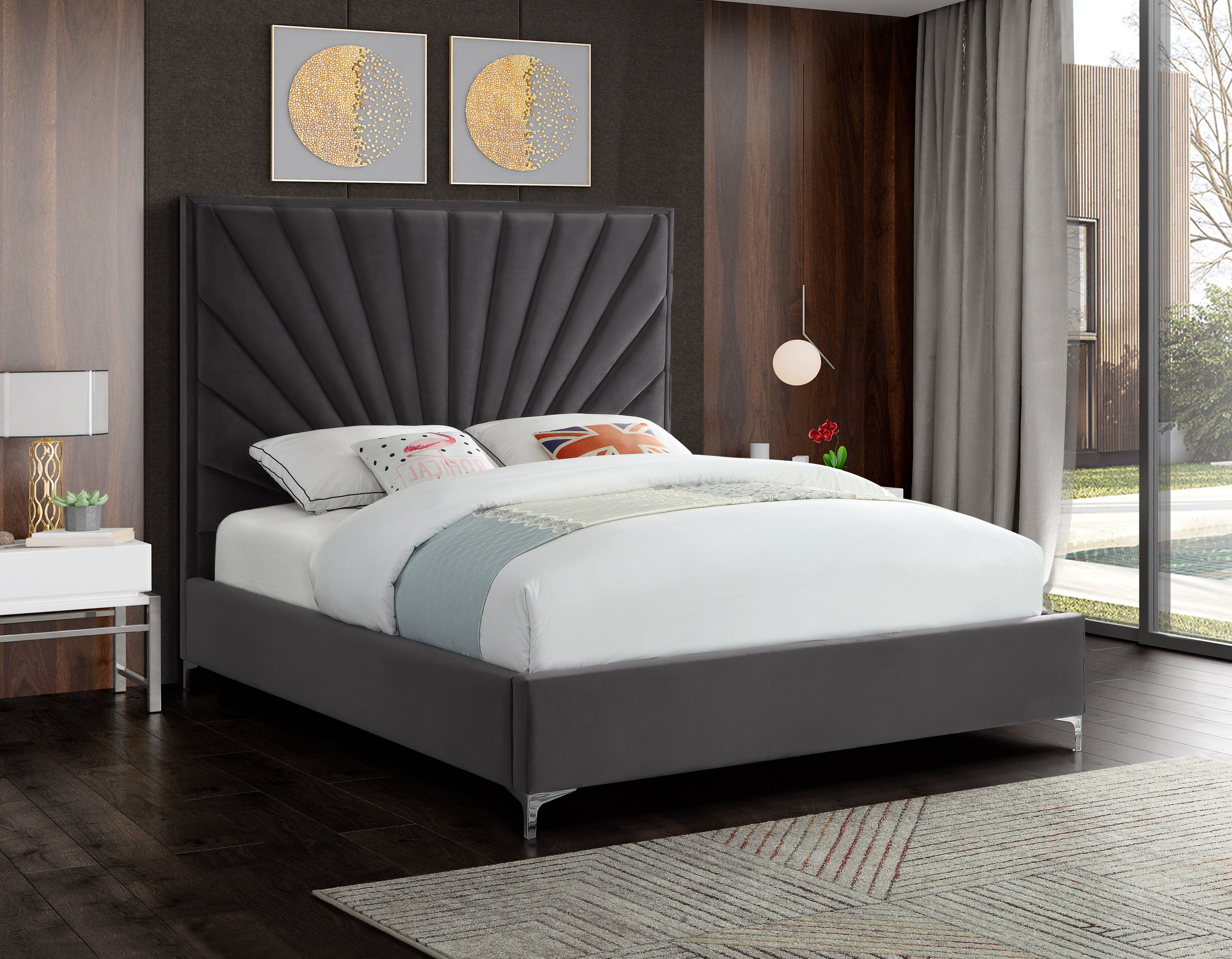 Eclipse - Queen Bed - Gray