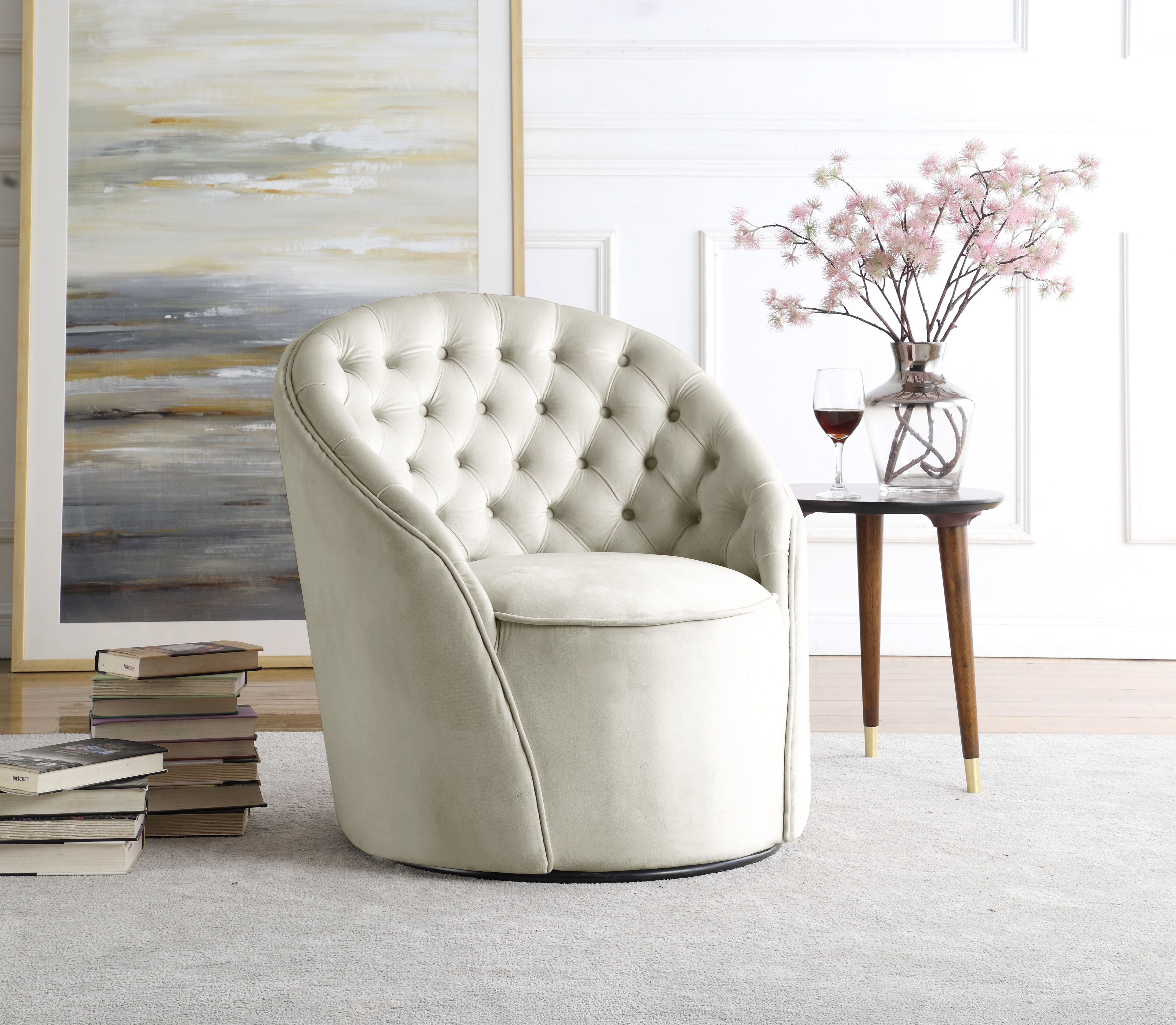 Alessio - Accent Chair - Cream