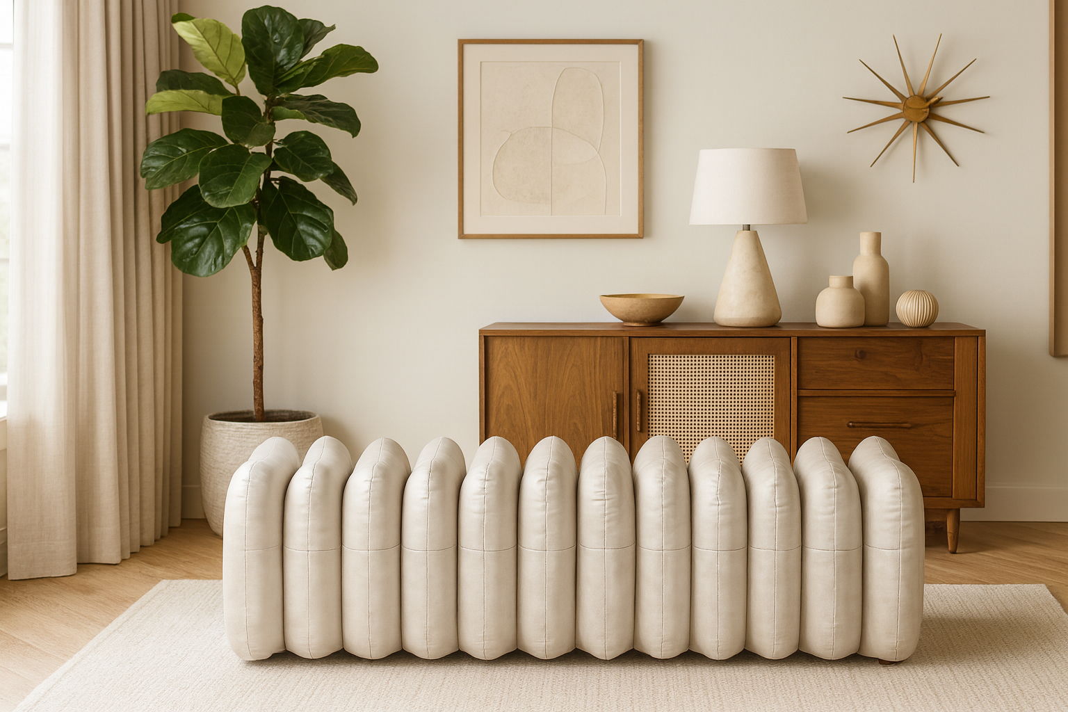 Atticus - Bench - Cream