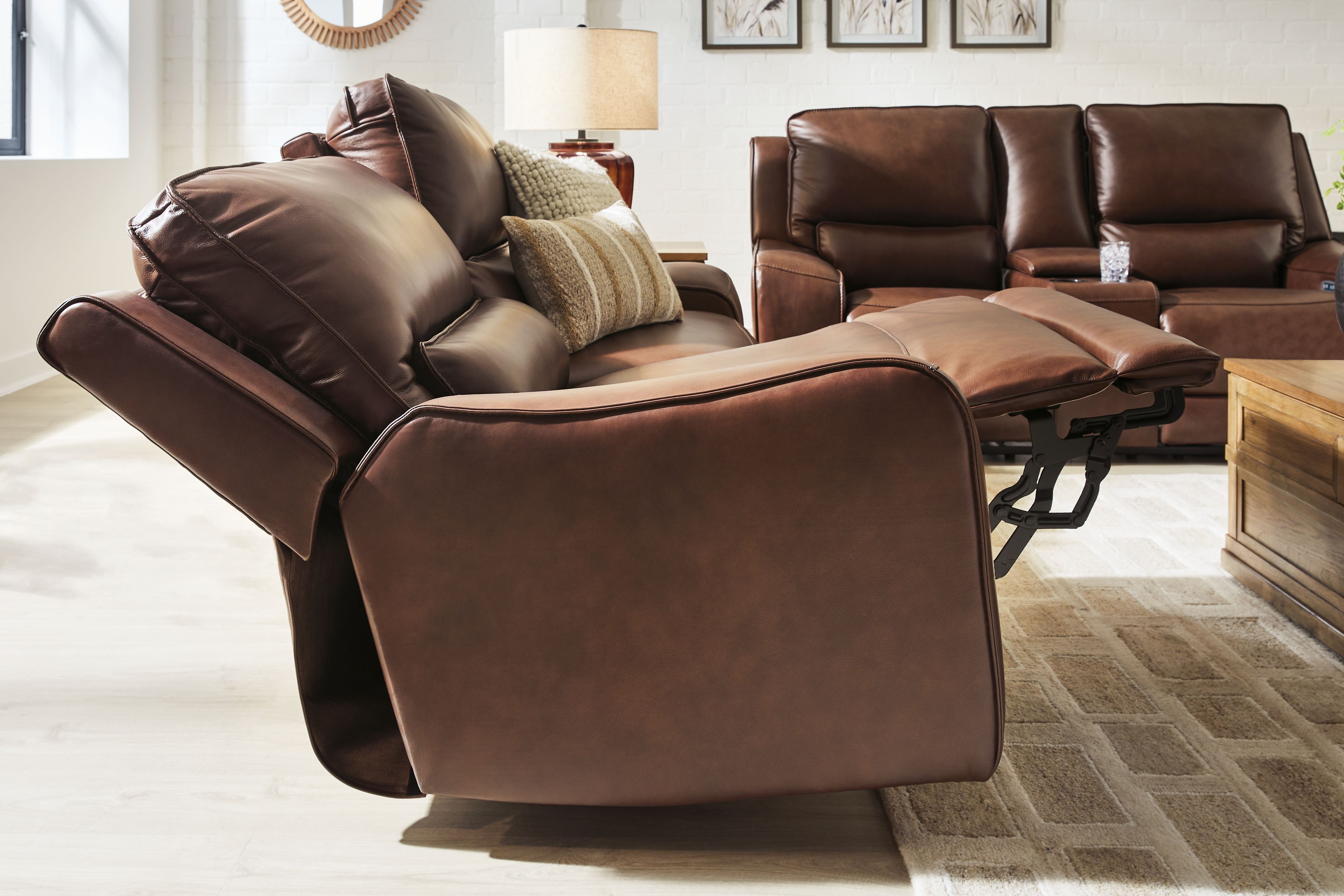 Ashley Furniture DeepWakes - 2 Seat Power Reclining Sofa With Adjustable Headrest - Canyon - Image 8