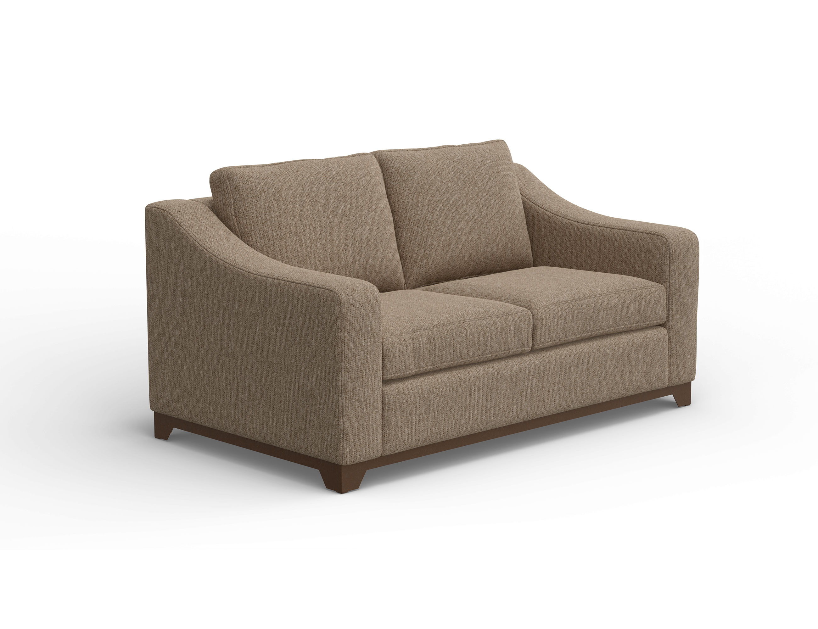 International Furniture Direct Natural Parota - Loveseat - Brown Camel