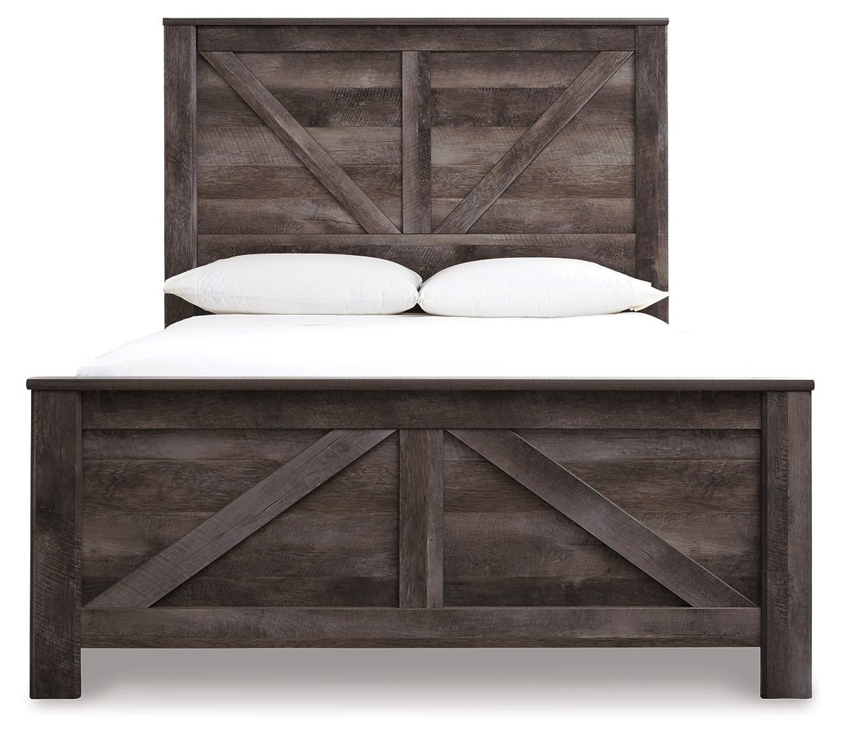 Ashley Furniture Wynnlow - Queen Crossbuck Panel Bed - Gray - Image 7