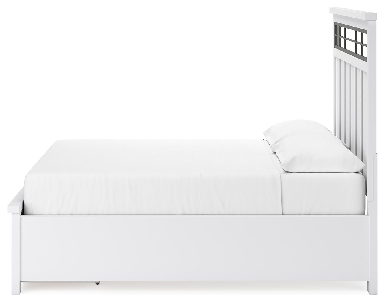 Ashley Furniture Ashbryn - California King Panel Storage Bed - White / Natural - Image 7