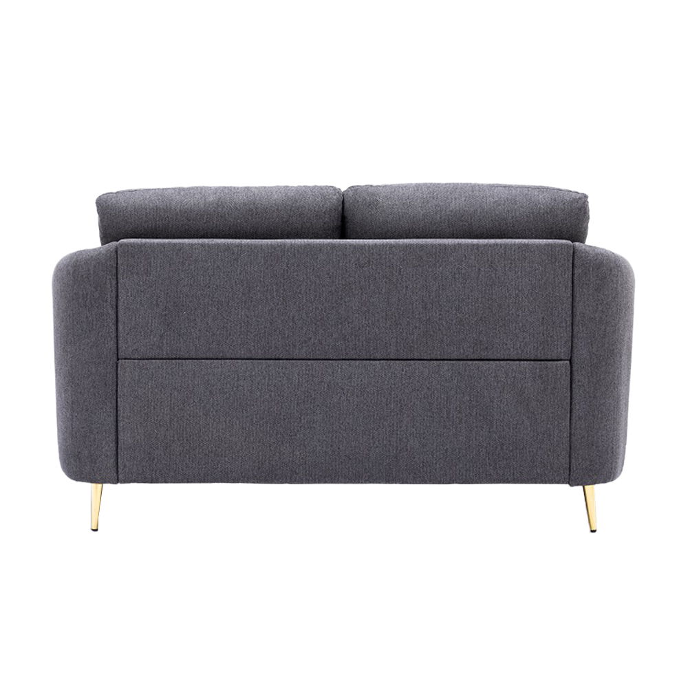 Yuina - Loveseat - Gray Linen, dark gray, view 3