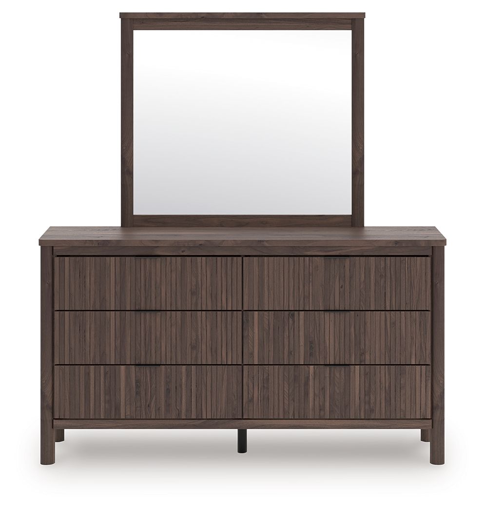 Pamytta - Dresser And Mirror - Brown