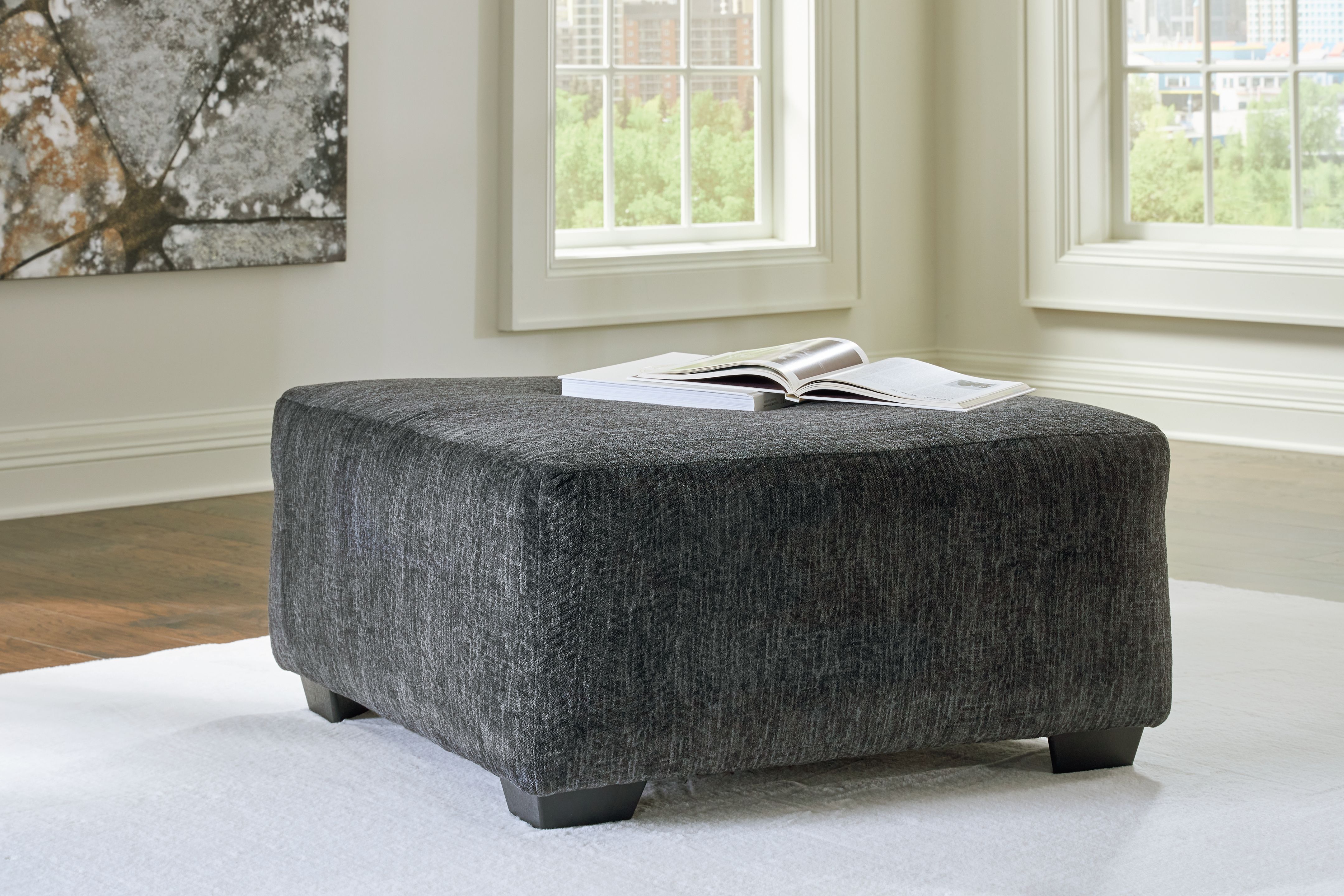 Ashley Furniture Biddeford - Oversized Accent Ottoman - Shadow - Image 2