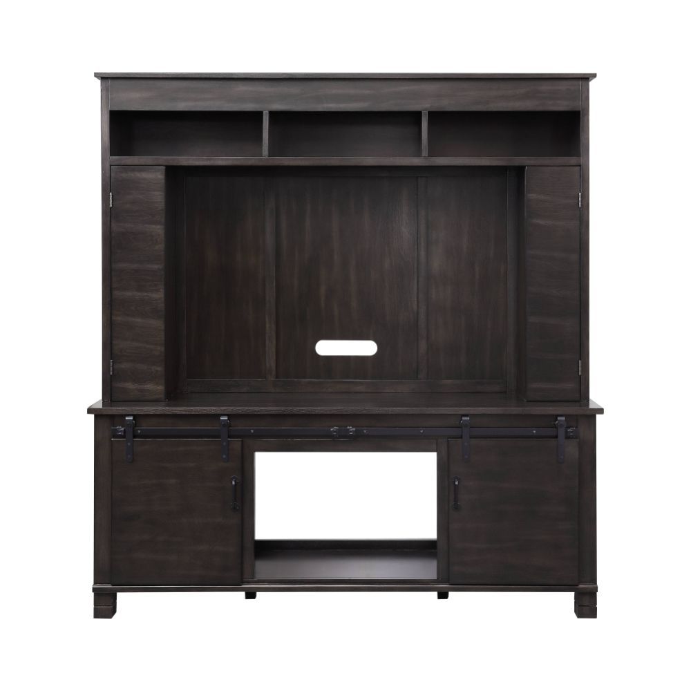 Apison - Entertainment Center (Include 91617Fir) - Espresso, black, view 2