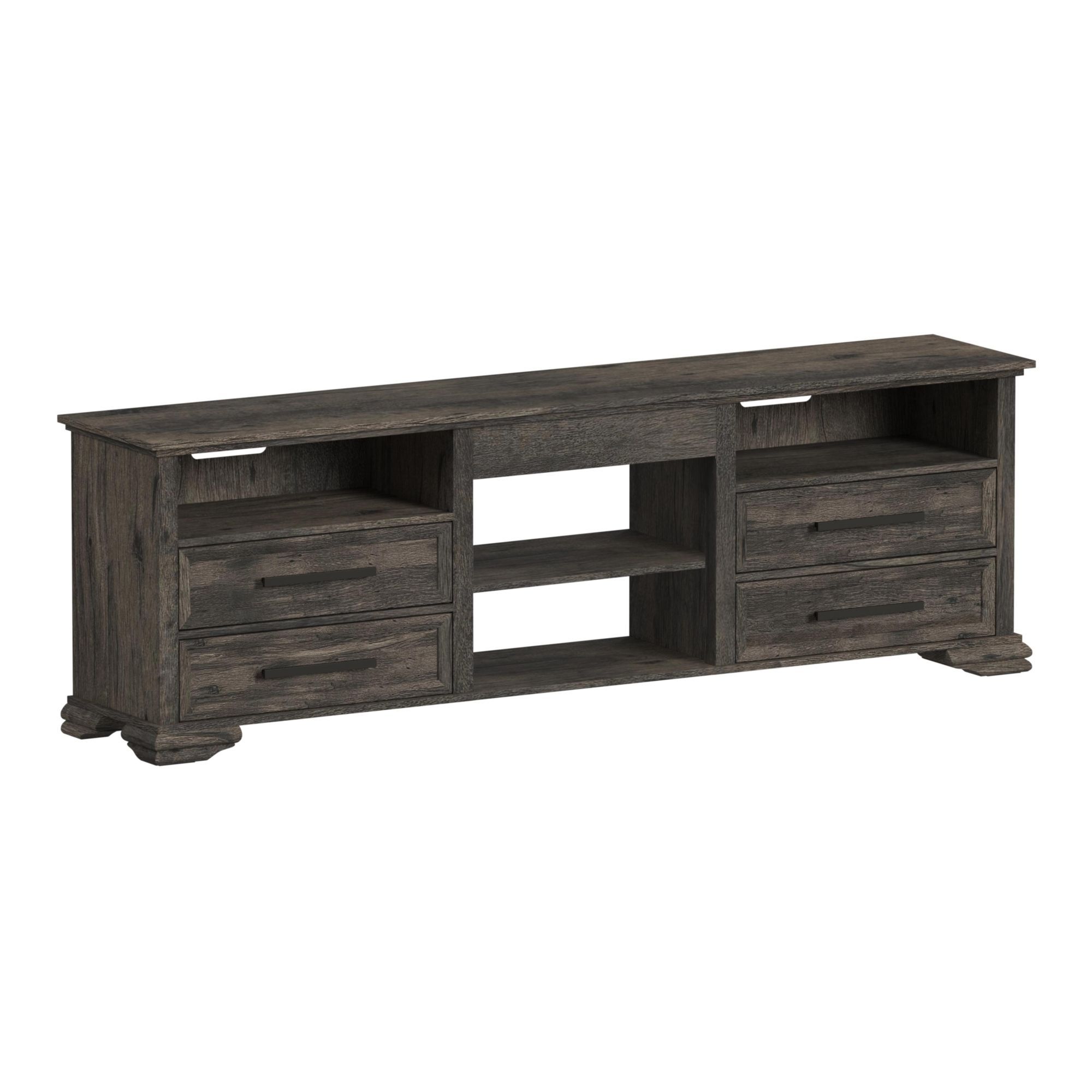 Park Ridge - 82'' TV Console Without Fireplace Insert - Charcoal