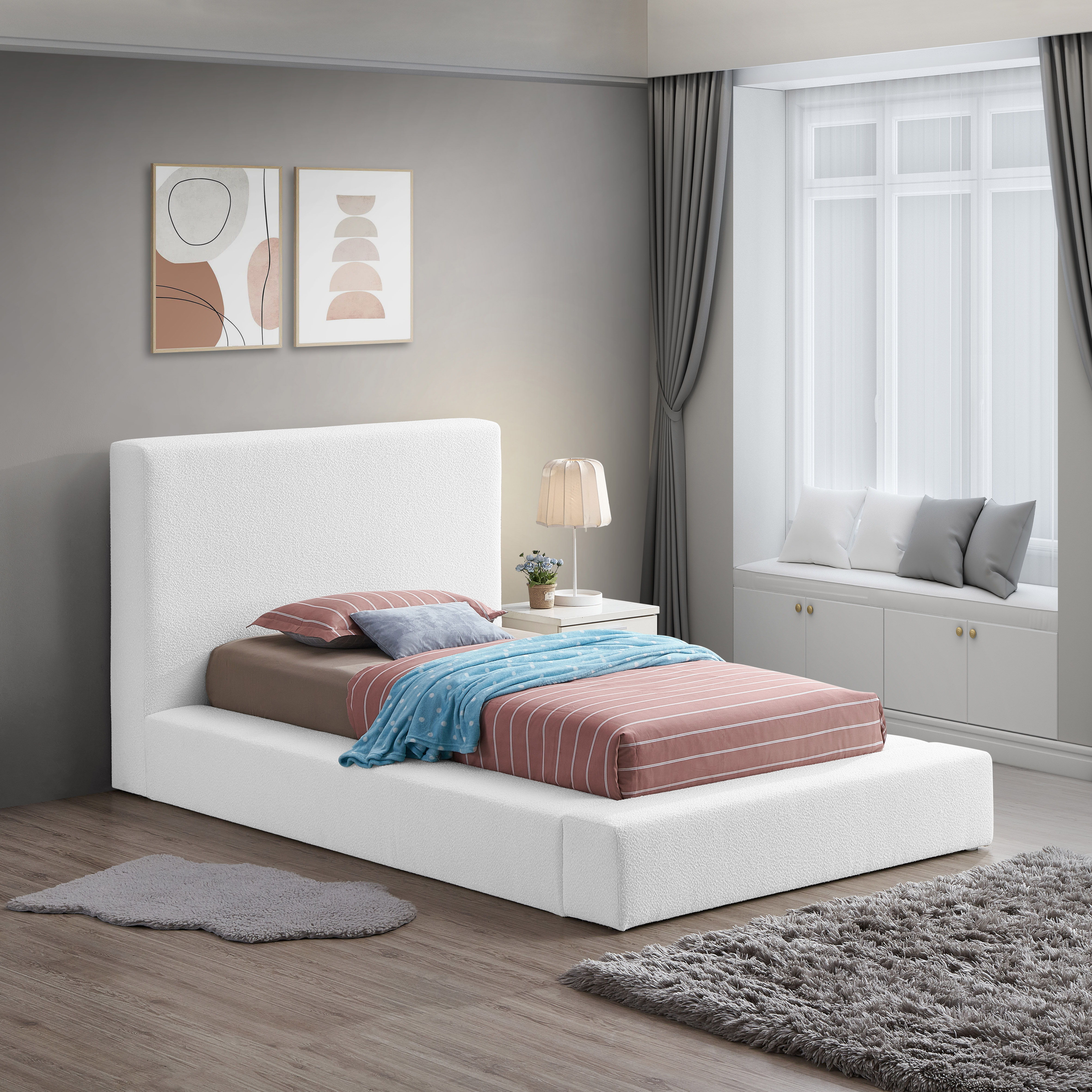 Terra - Twin Bed - White
