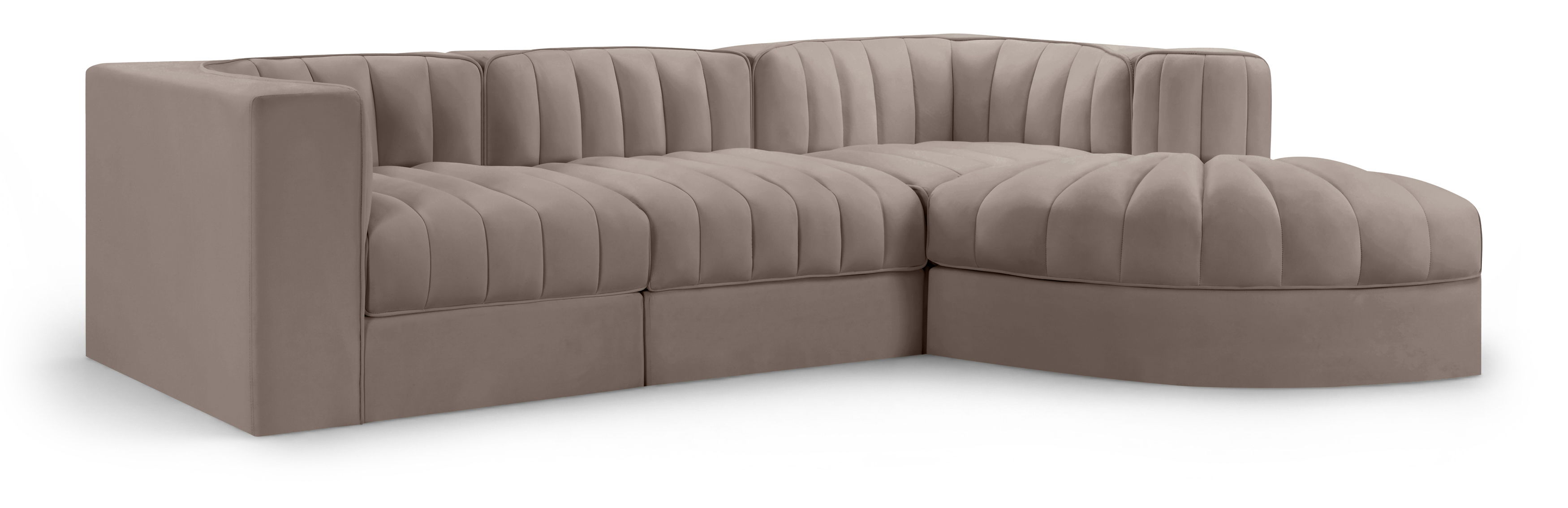 4 Pc · Modular Sectional, With Reverse Corner Chair