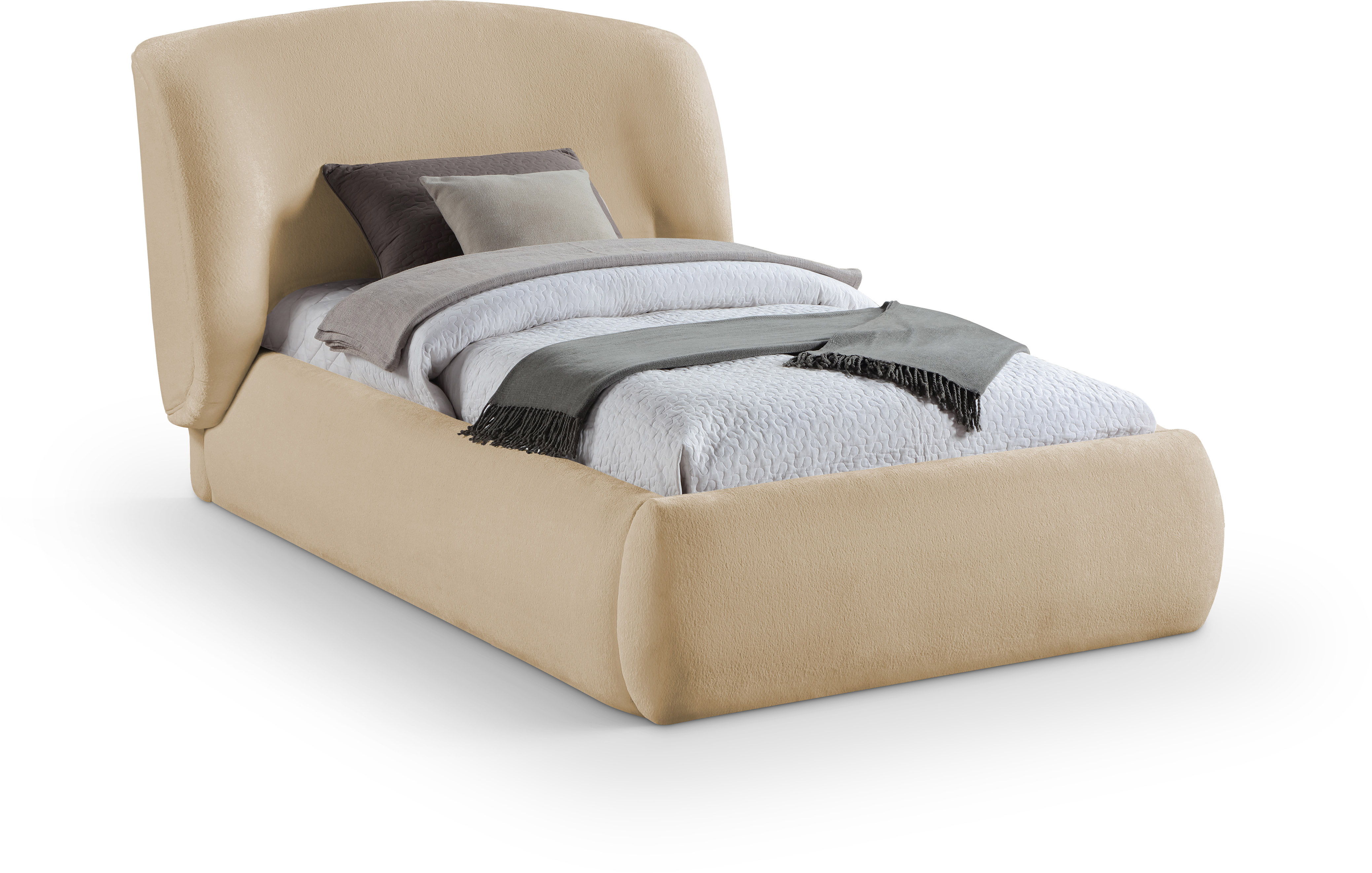 Sandro - Twin Bed - Beige