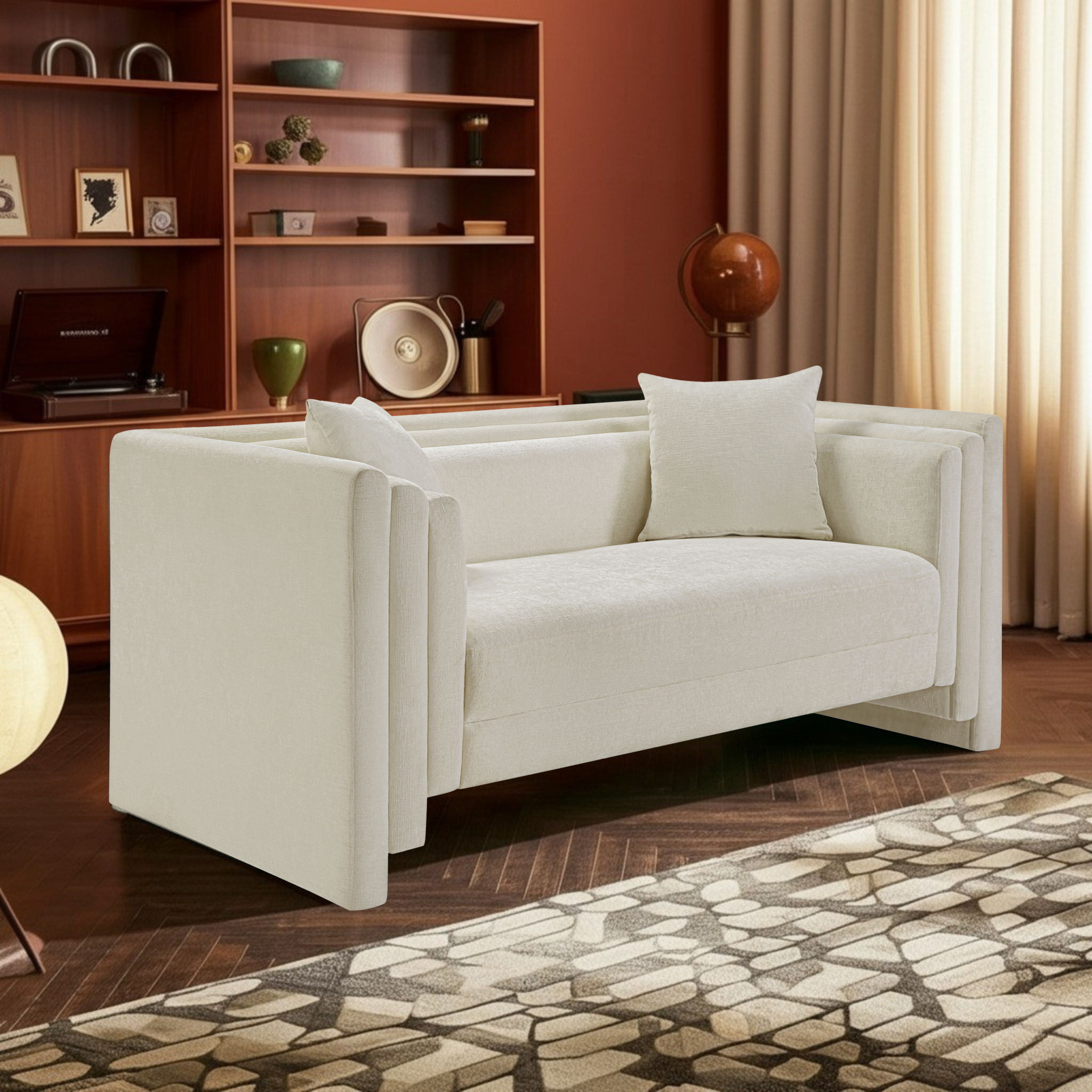 Everett - Loveseat - Cream