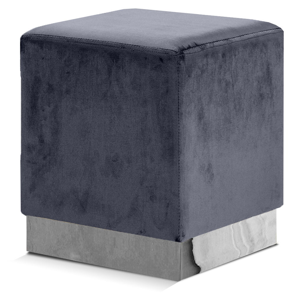 Jax - Ottoman / Stool - Gray - Fabric