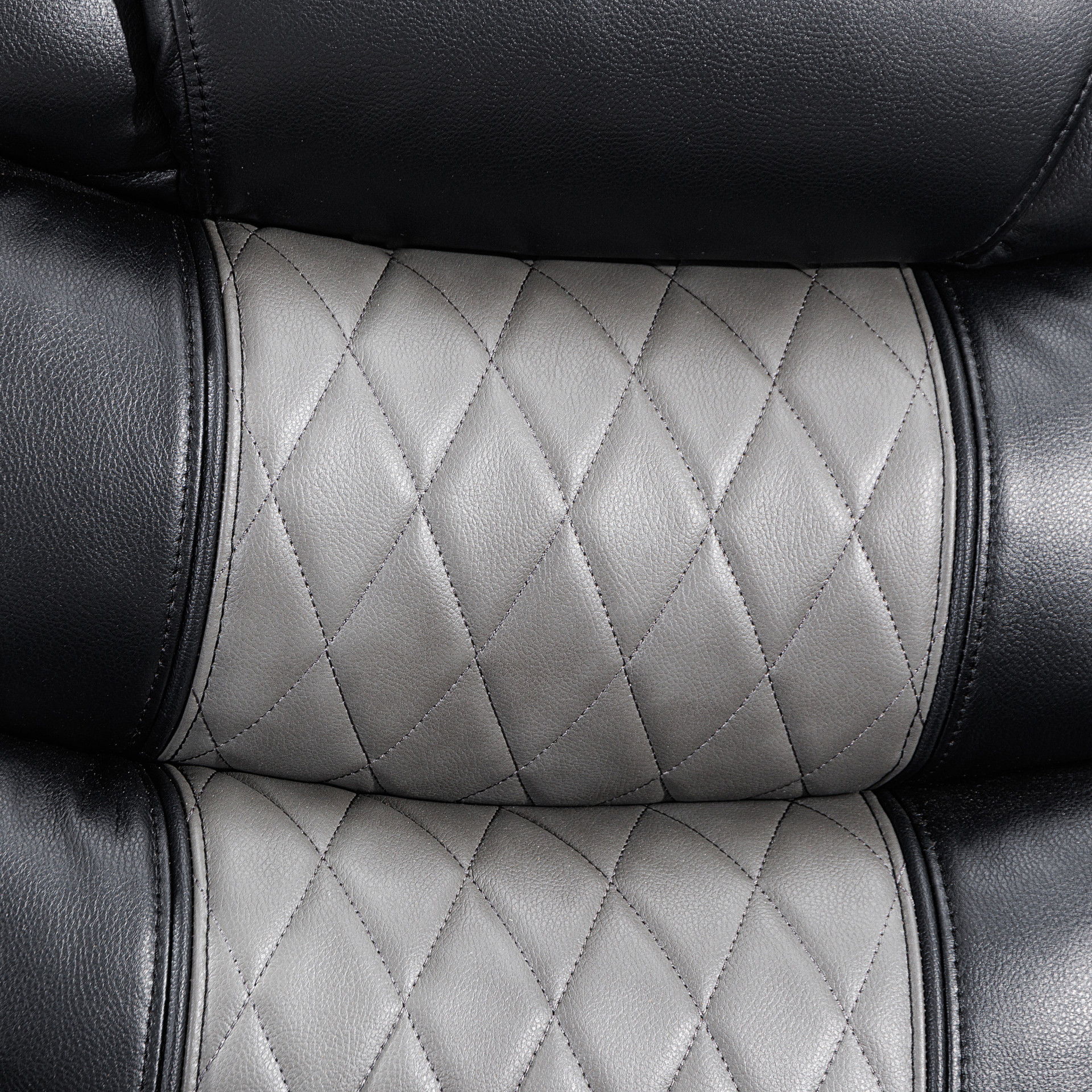 Nikko - Sofa With Power Footrest - Black / Gray