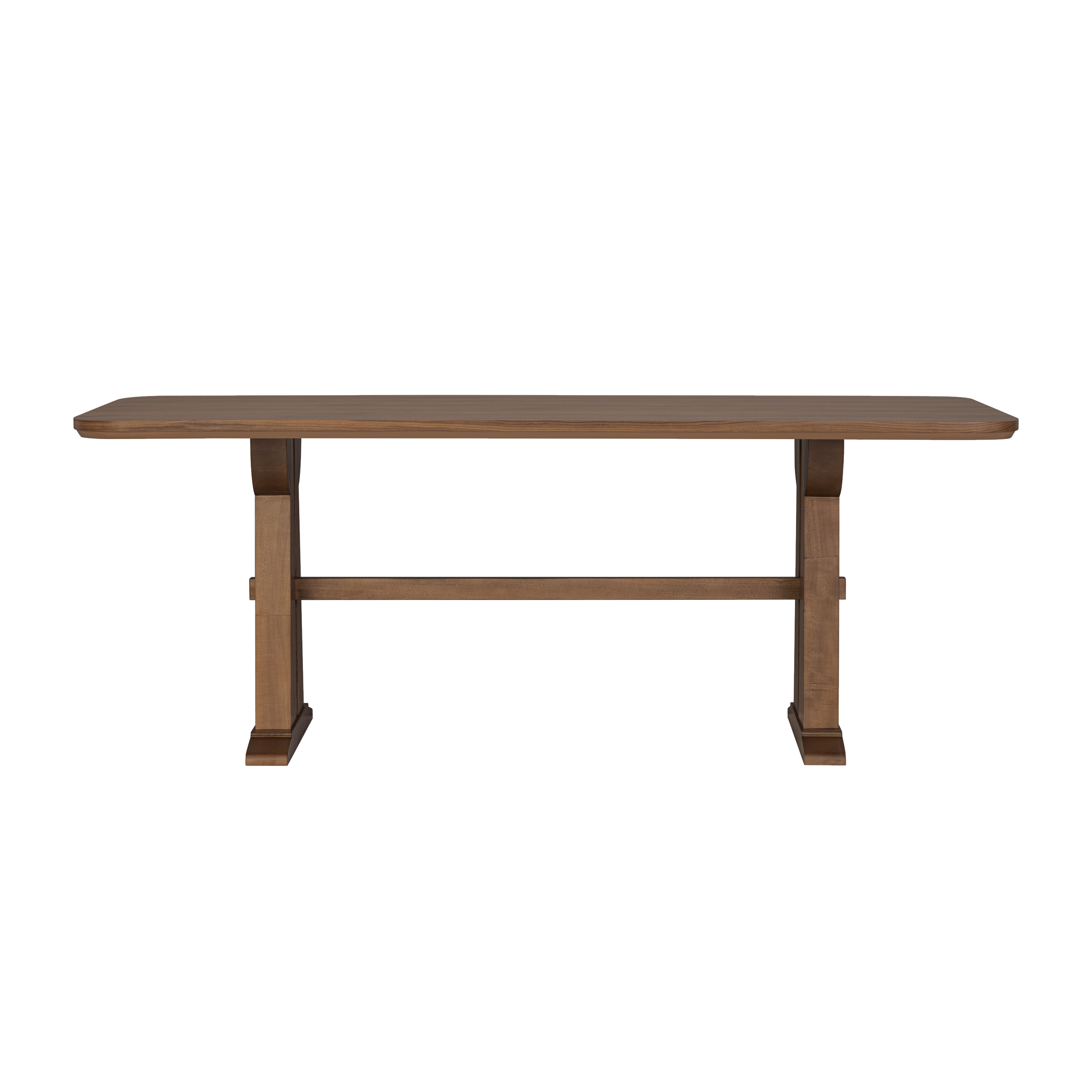 Lincoln - Rectangular Dining Table - Brown, light brown, view 2