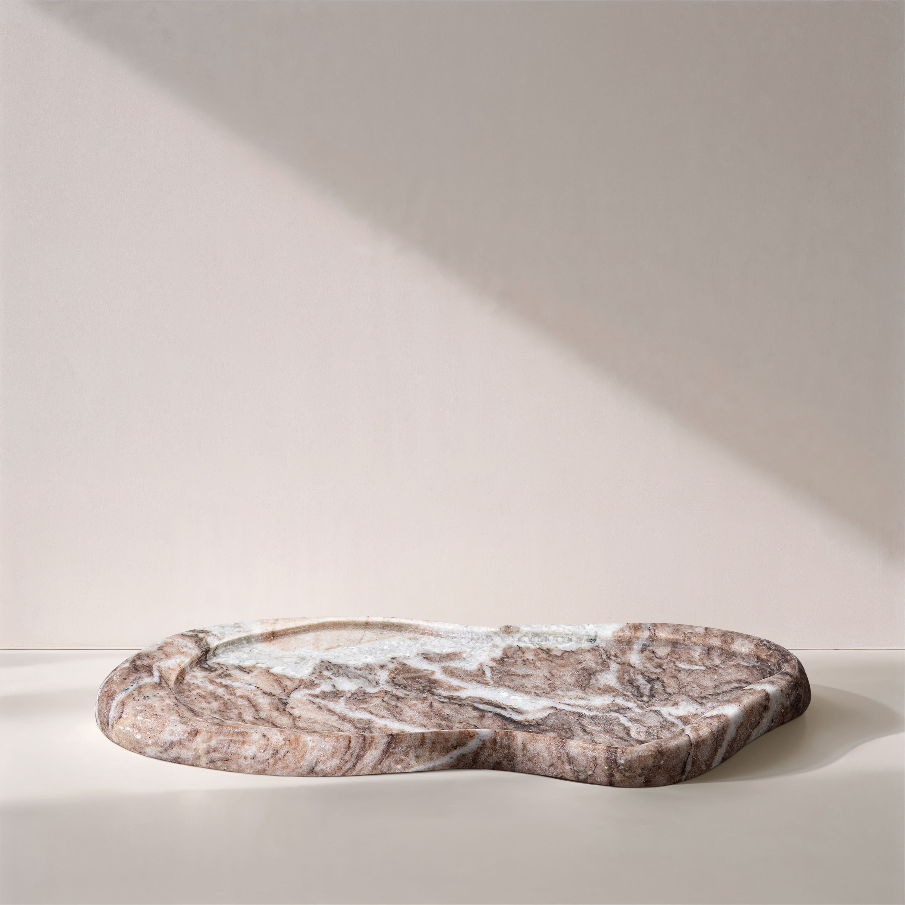 Arezzo - Marble Tray - Brown